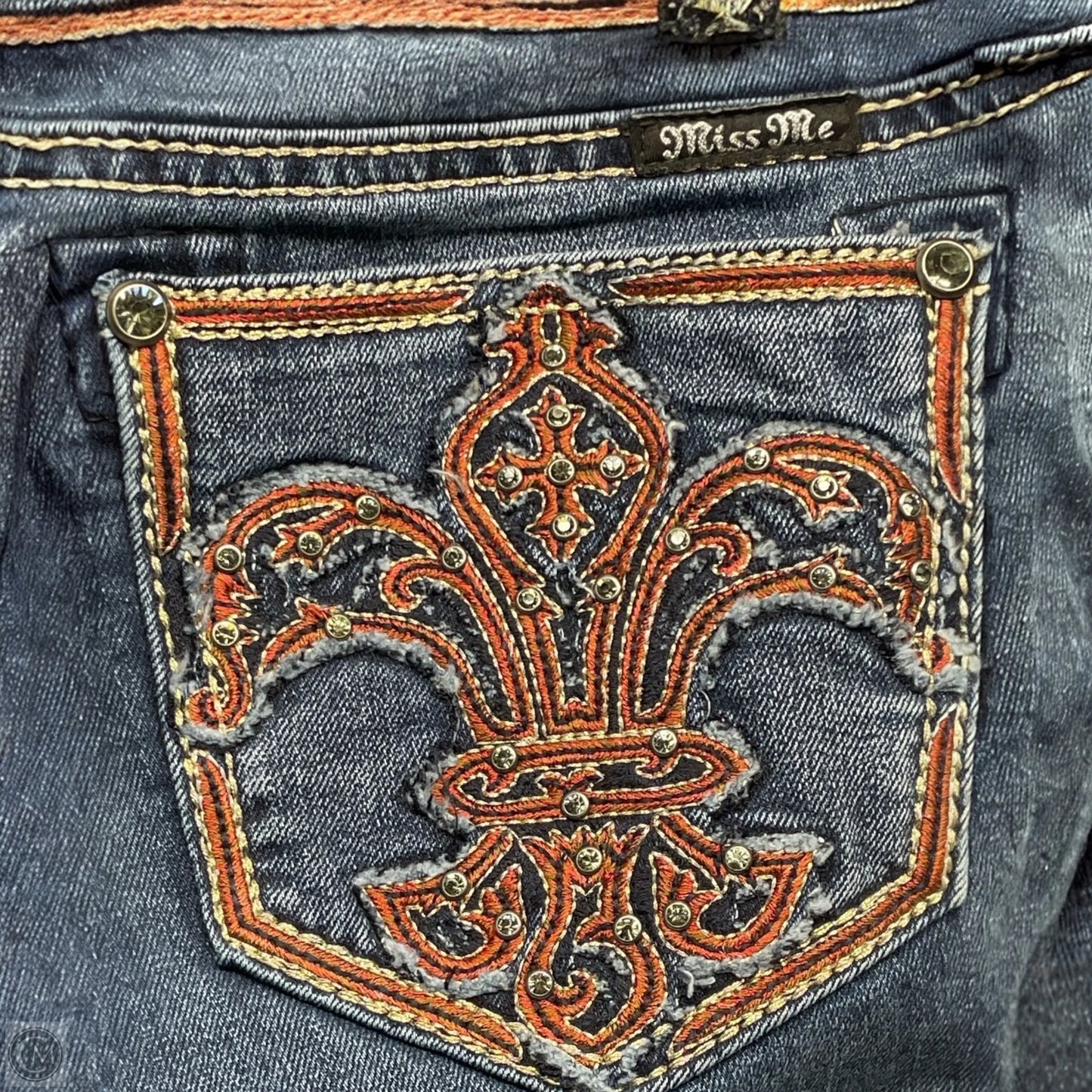 Jeans Skinny By Miss Me In Blue Denim, Size: 4