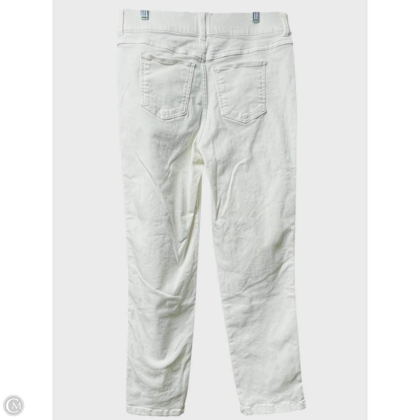 Jeans Straight By Spanx In White Denim, Size: L