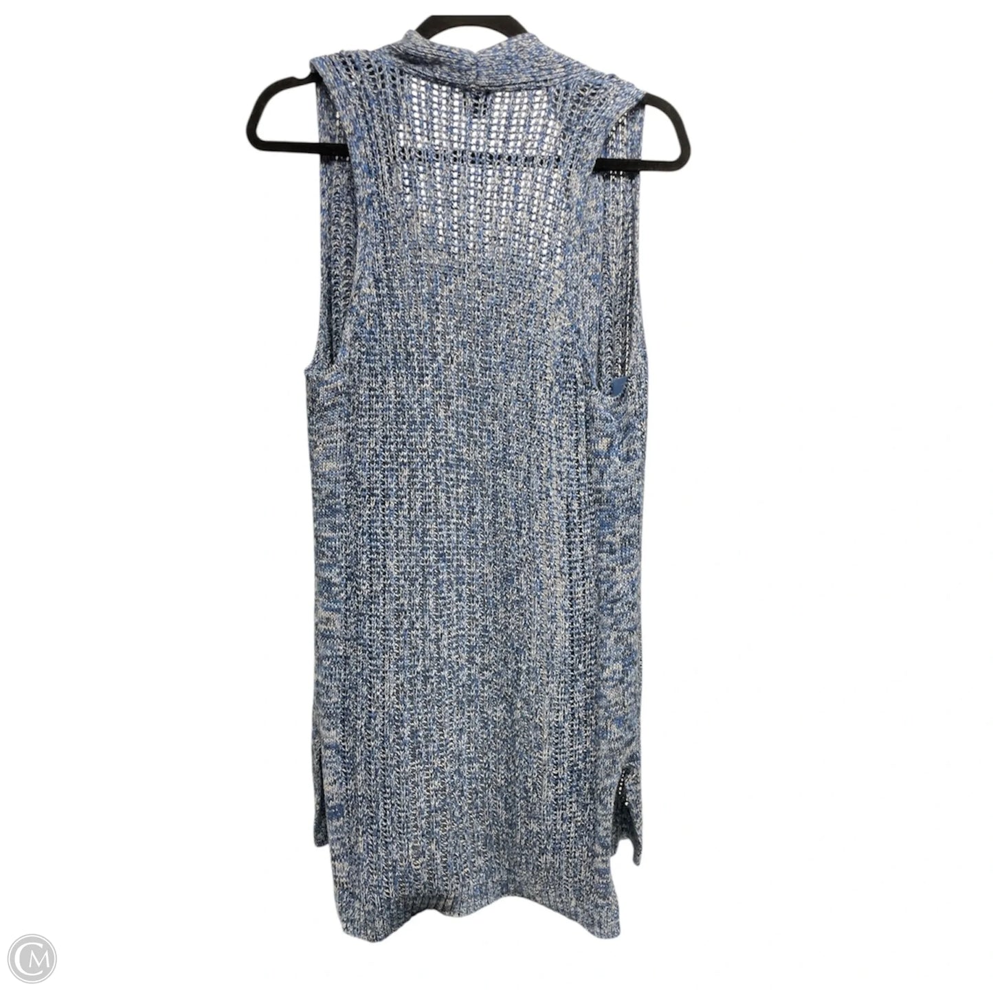 Vest Sweater By Gap In Blue, Size: S