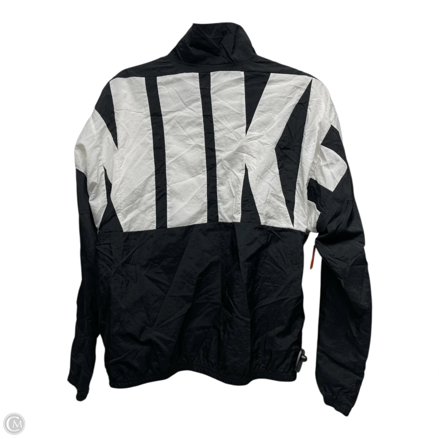 Athletic Jacket By Nike Apparel In Black & White, Size: S