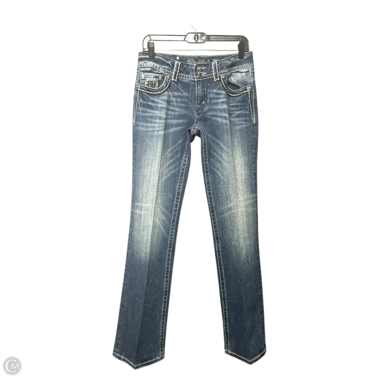 Jeans Boot Cut By Miss Me In Blue Denim, Size: 8