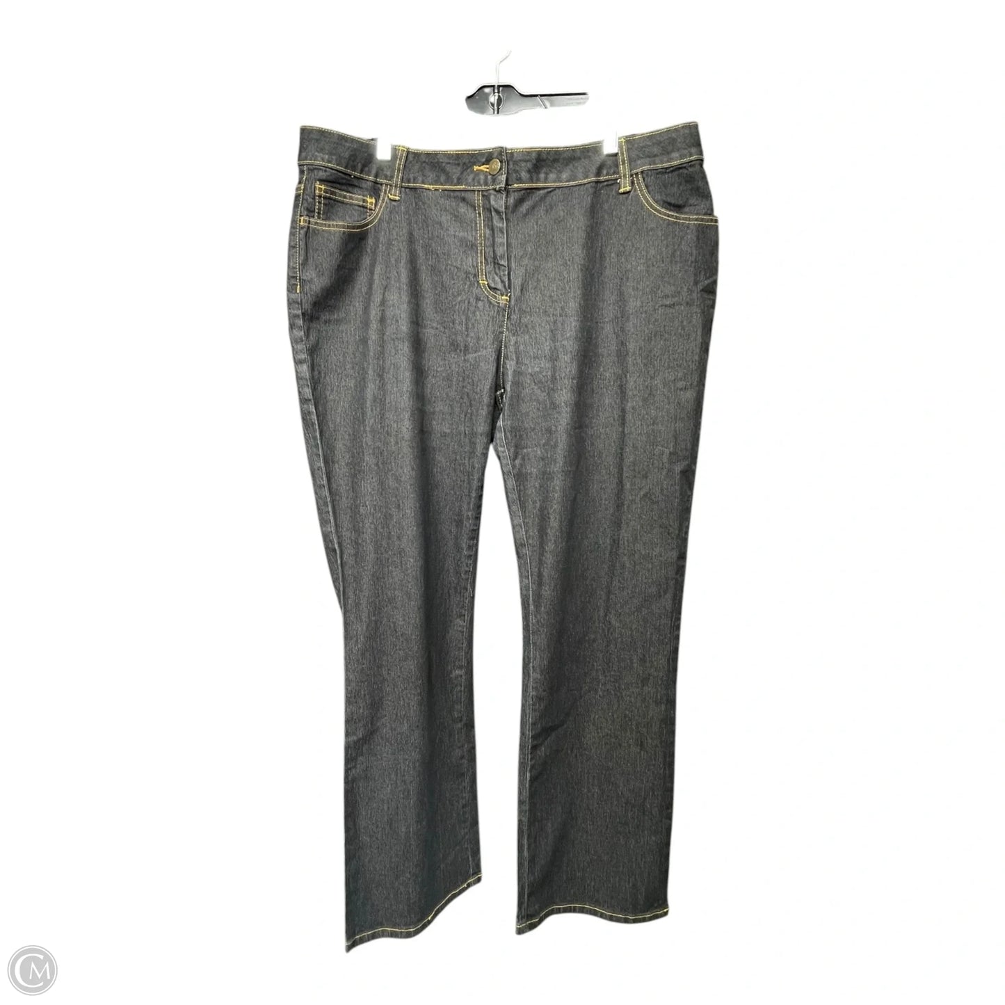 Jeans Flared By Bisou Bisou In Blue Denim, Size: 18