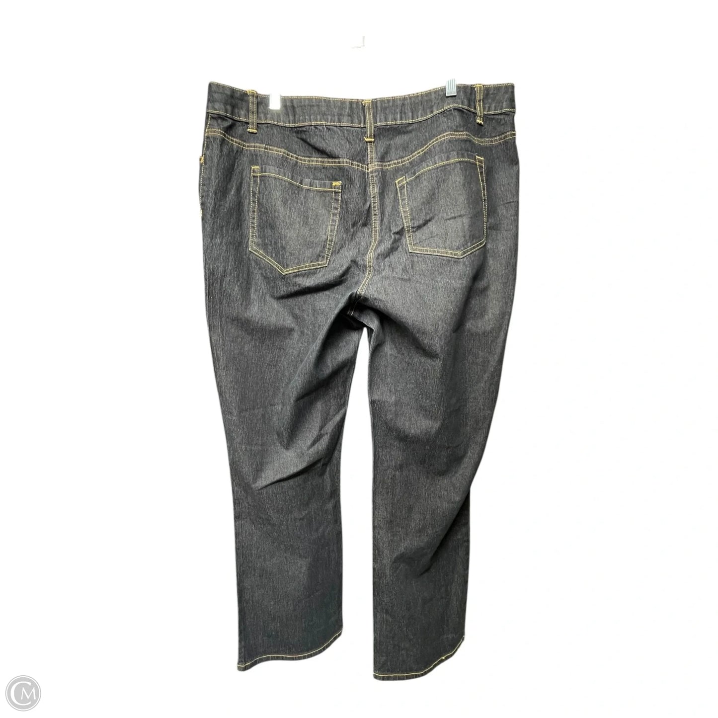 Jeans Flared By Bisou Bisou In Blue Denim, Size: 18