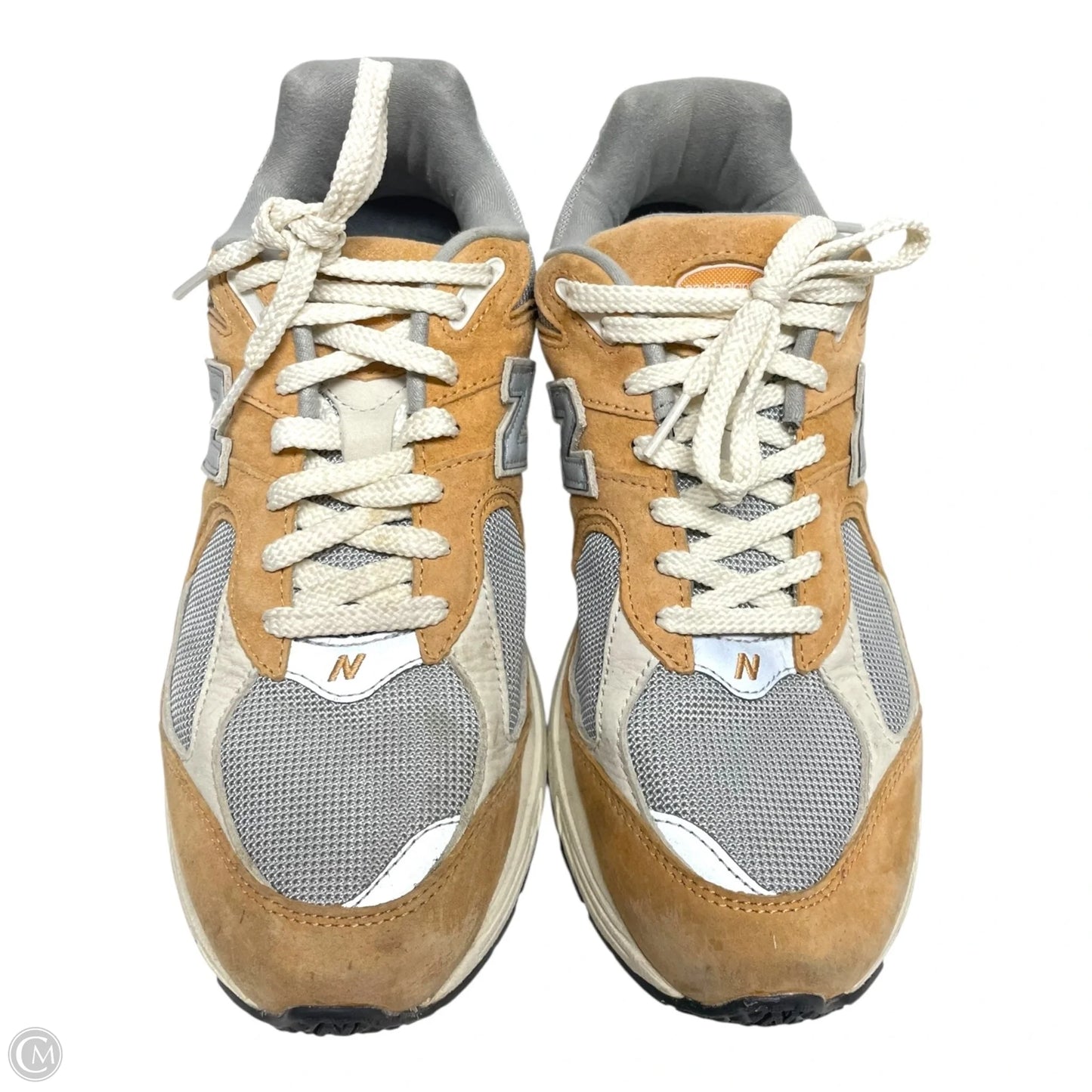 Shoes Athletic By New Balance In Grey & Tan, Size: 9.5