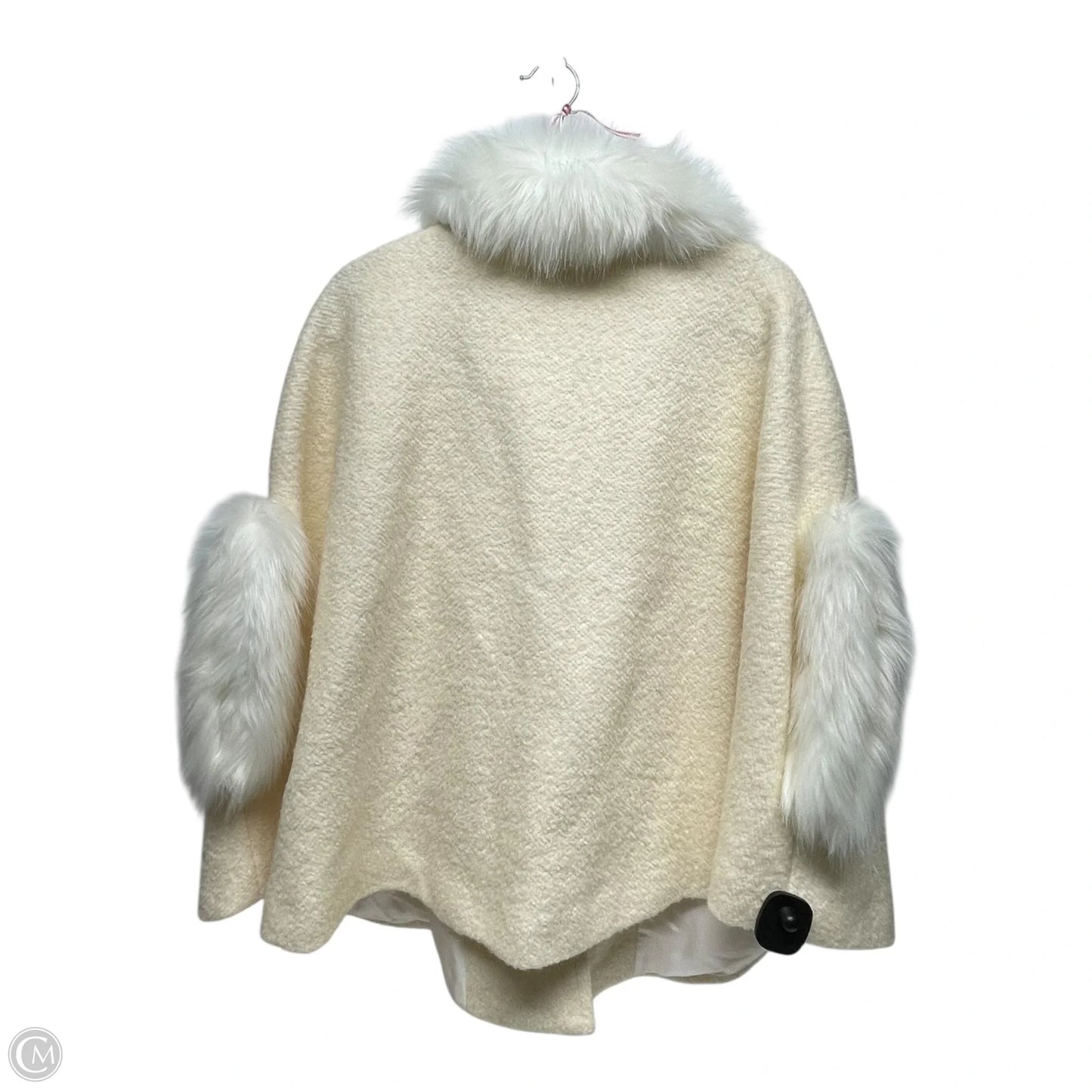 Coat Faux Fur & Sherpa By charming london In Cream, Size: M