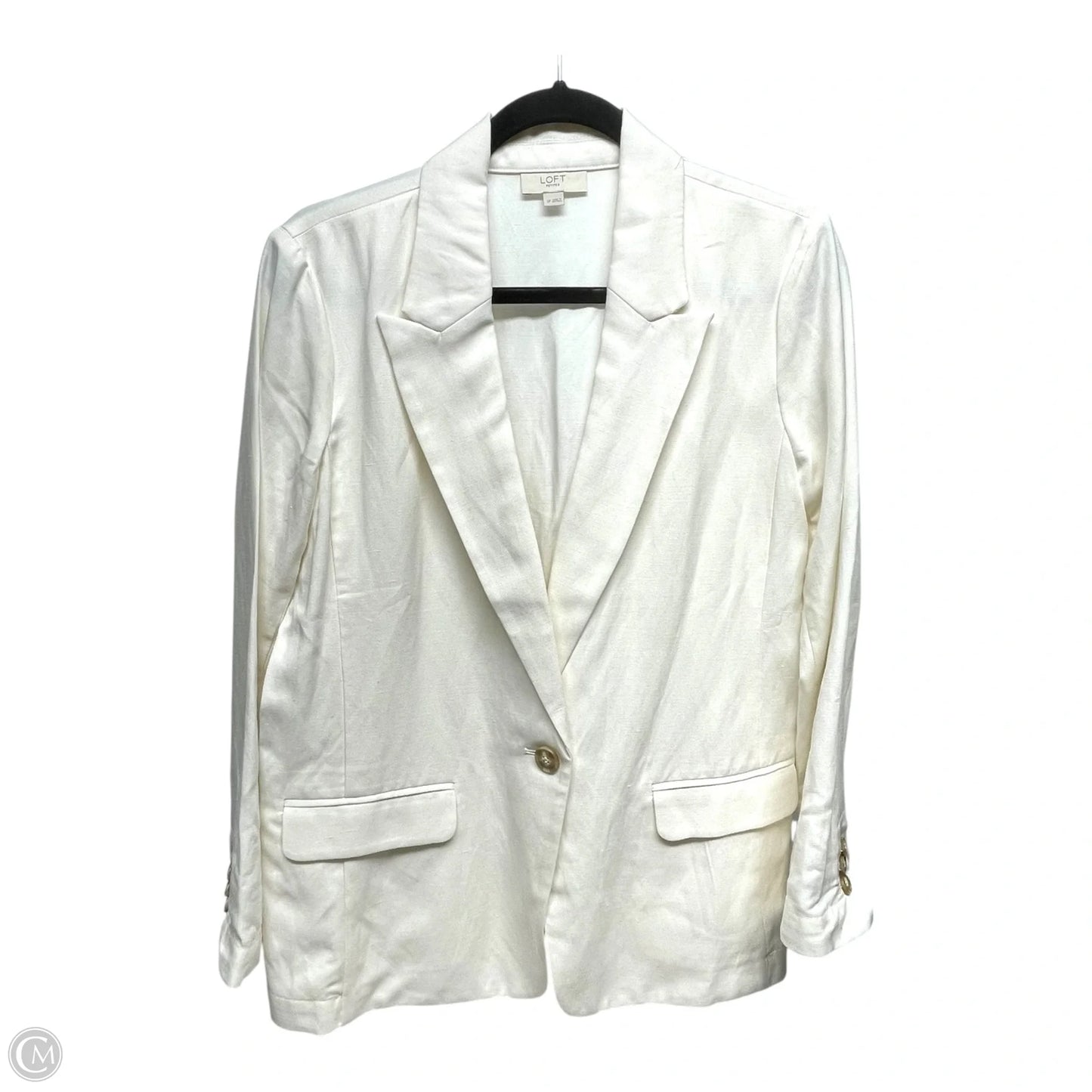 Blazer By Loft In Cream, Size: S