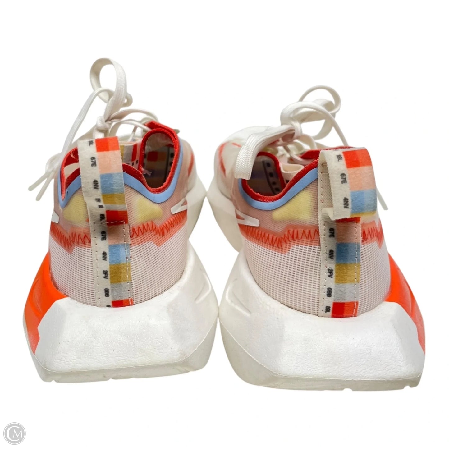 Shoes Athletic By Nike In Orange & White, Size: 8.5