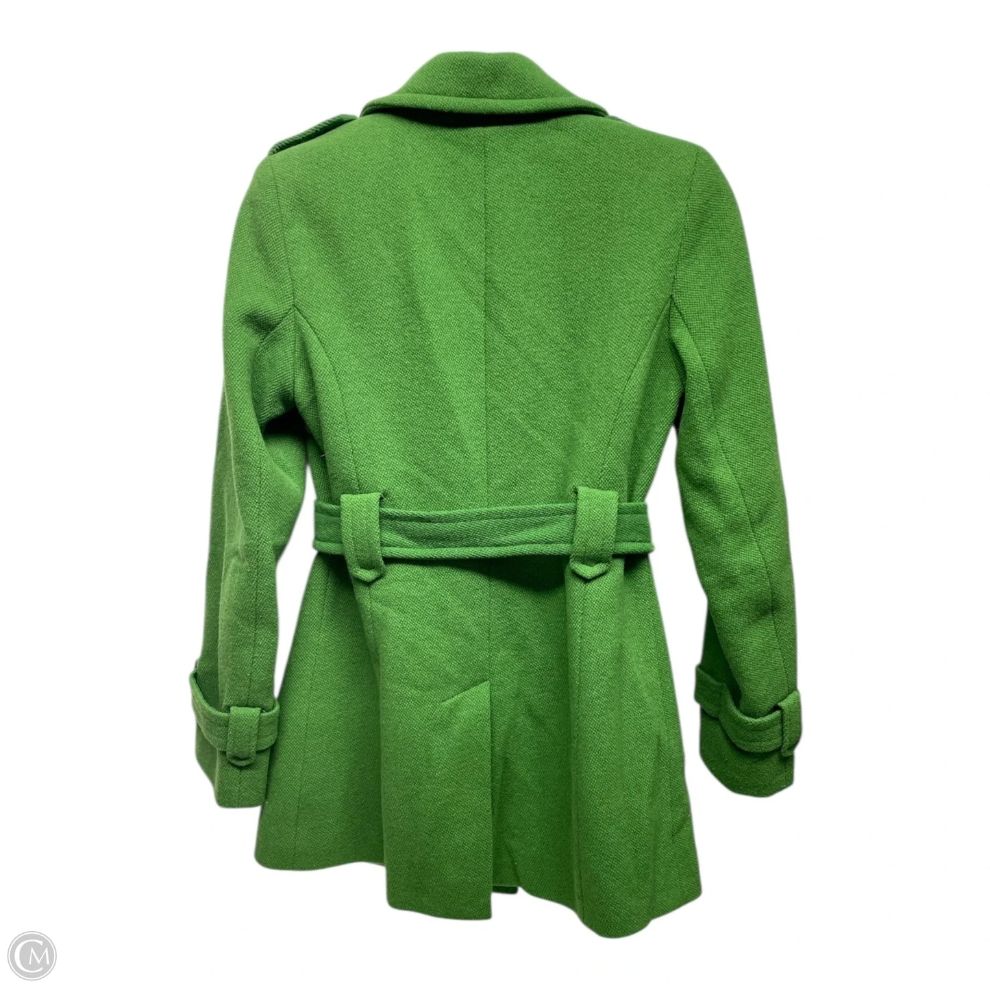 Coat Peacoat By Calvin Klein In Green, Size: 4
