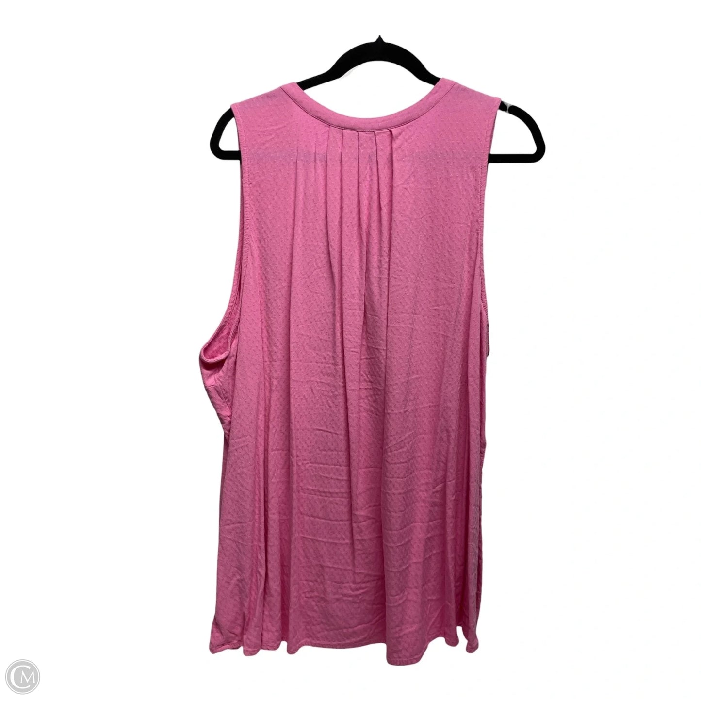 Top Sleeveless By Crown And Ivy In Pink, Size: 3x