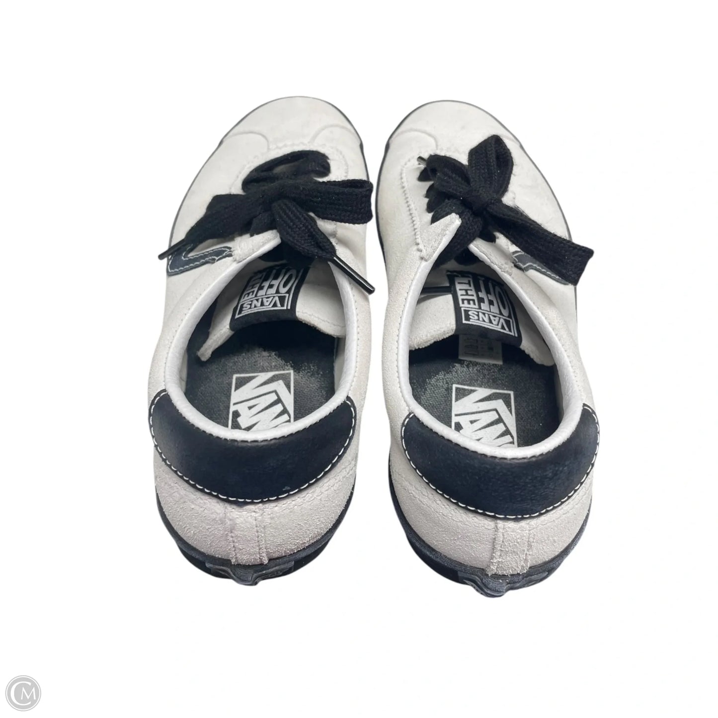 Shoes Athletic By Vans In Black & Cream, Size: 9