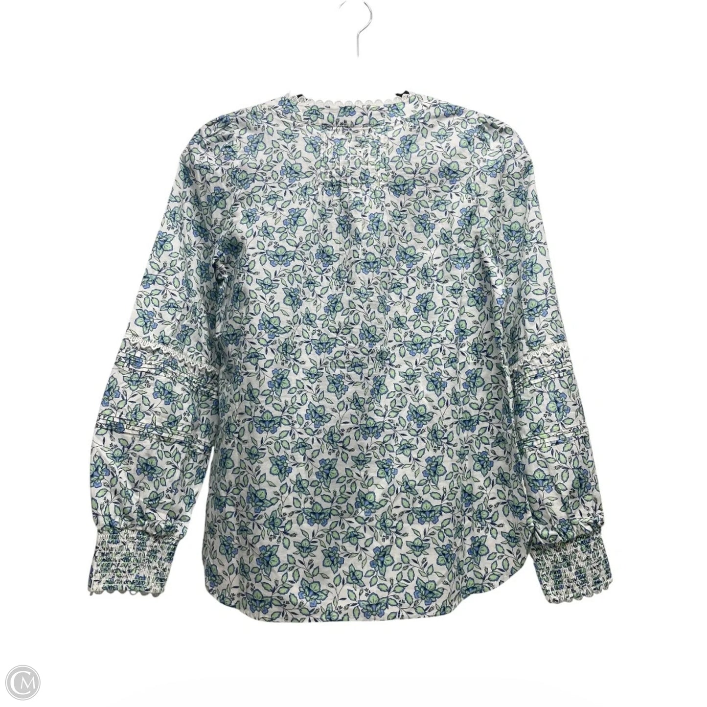 Top Long Sleeve By Talbots In Floral Print, Size: Xs