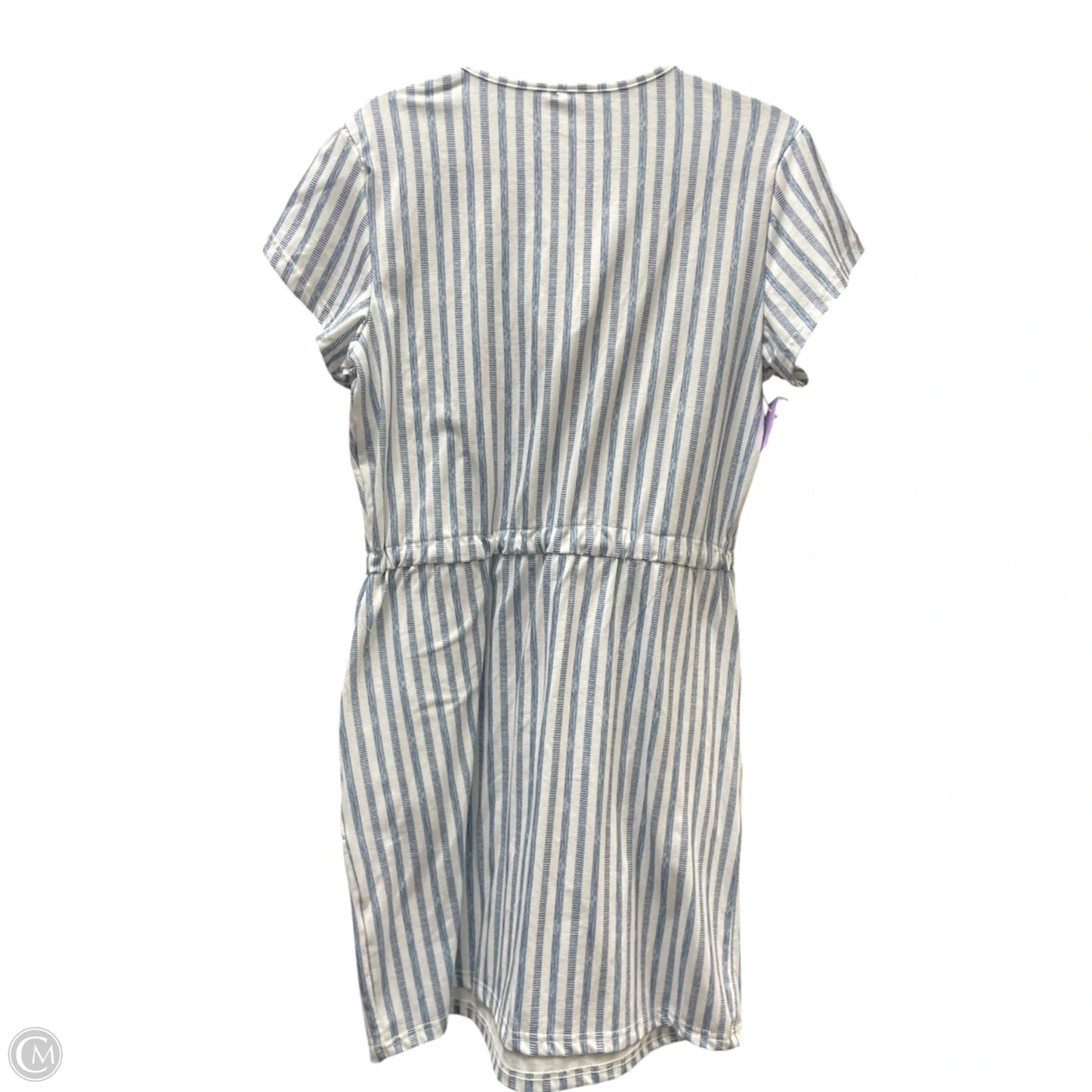 Dress Casual Short By Clothes Mentor In Blue & White, Size: M
