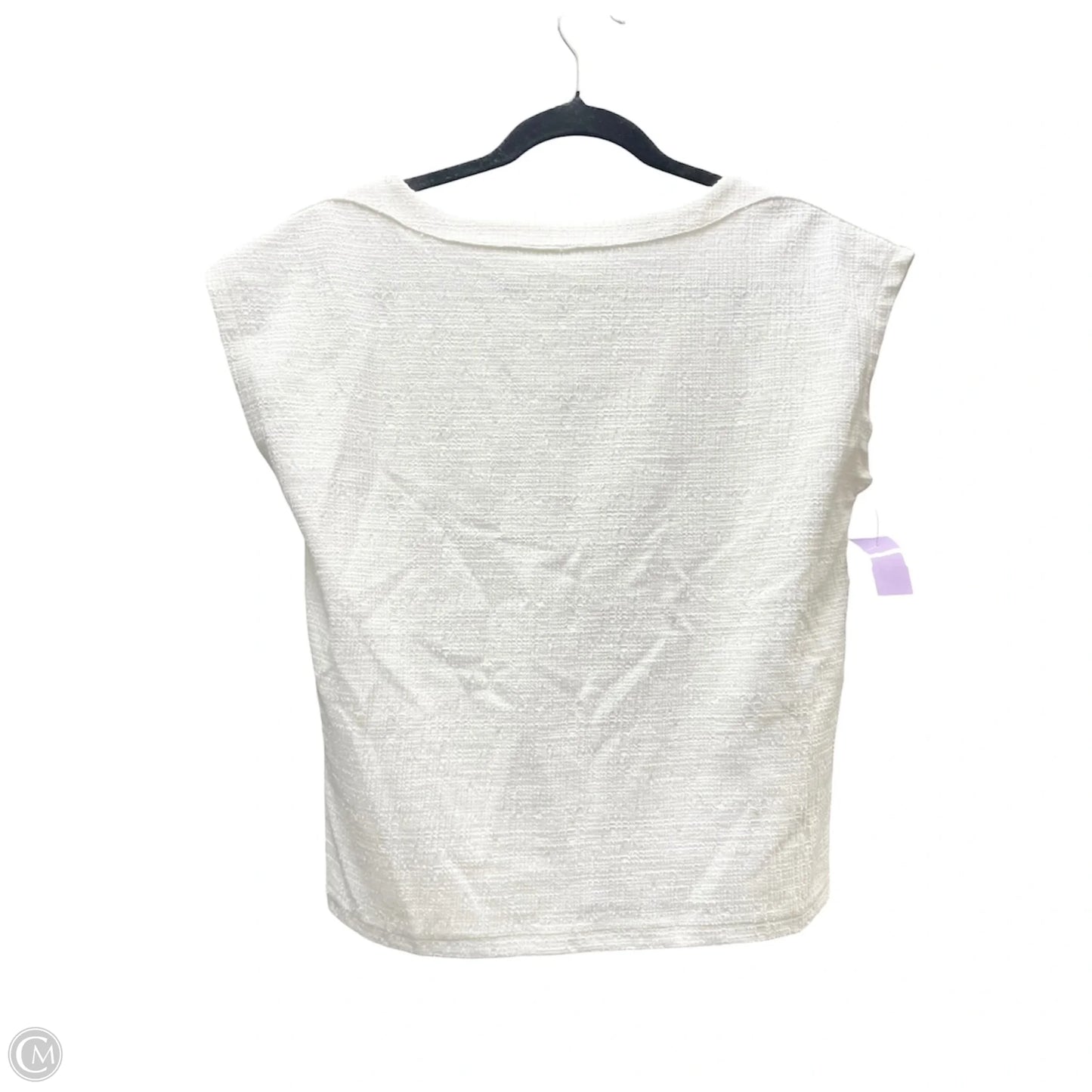 Top Short Sleeve By Loft In Cream, Size: S
