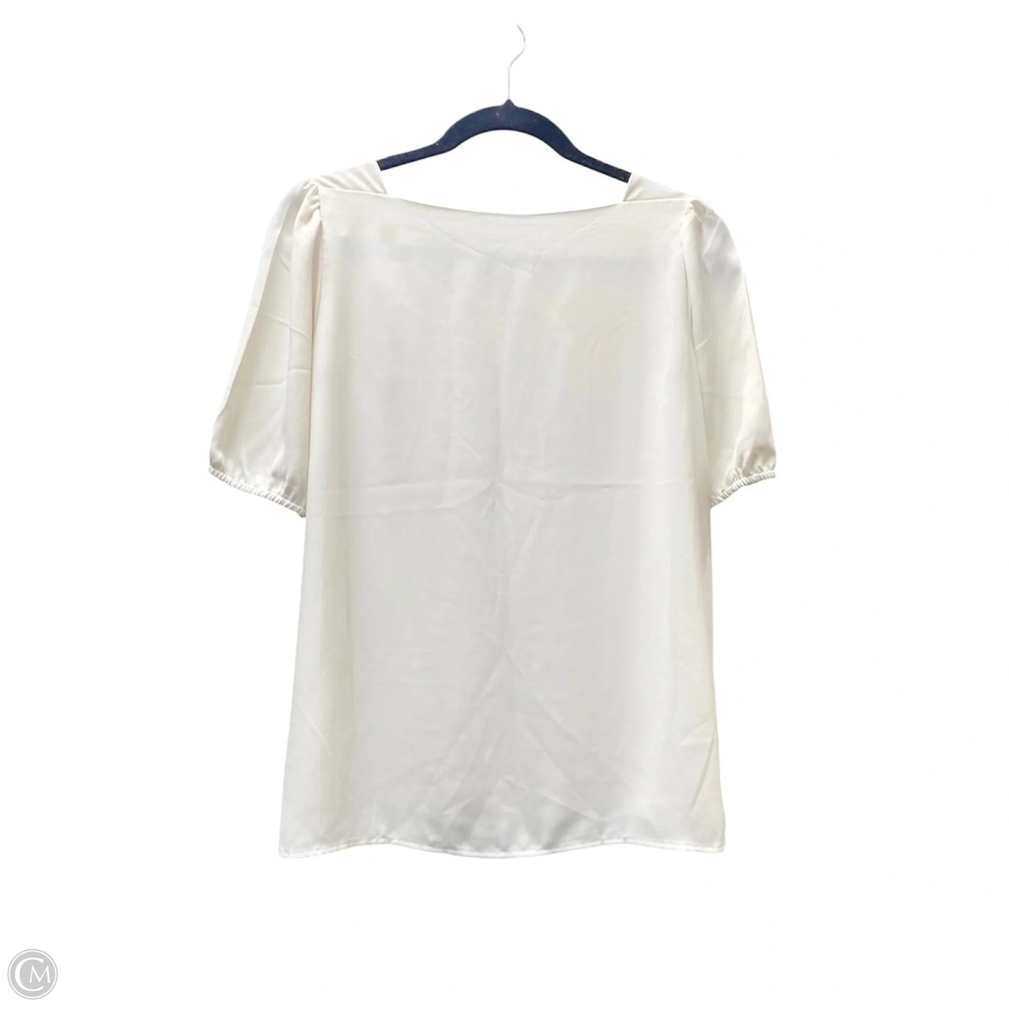 Top Short Sleeve By Loft In Cream, Size: Sp