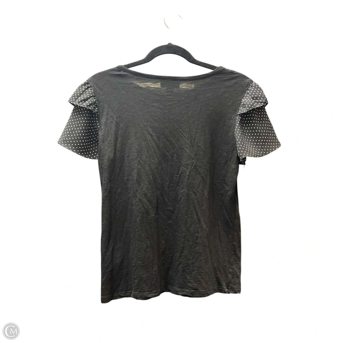 Top Short Sleeve By Cece In Black & White, Size: S