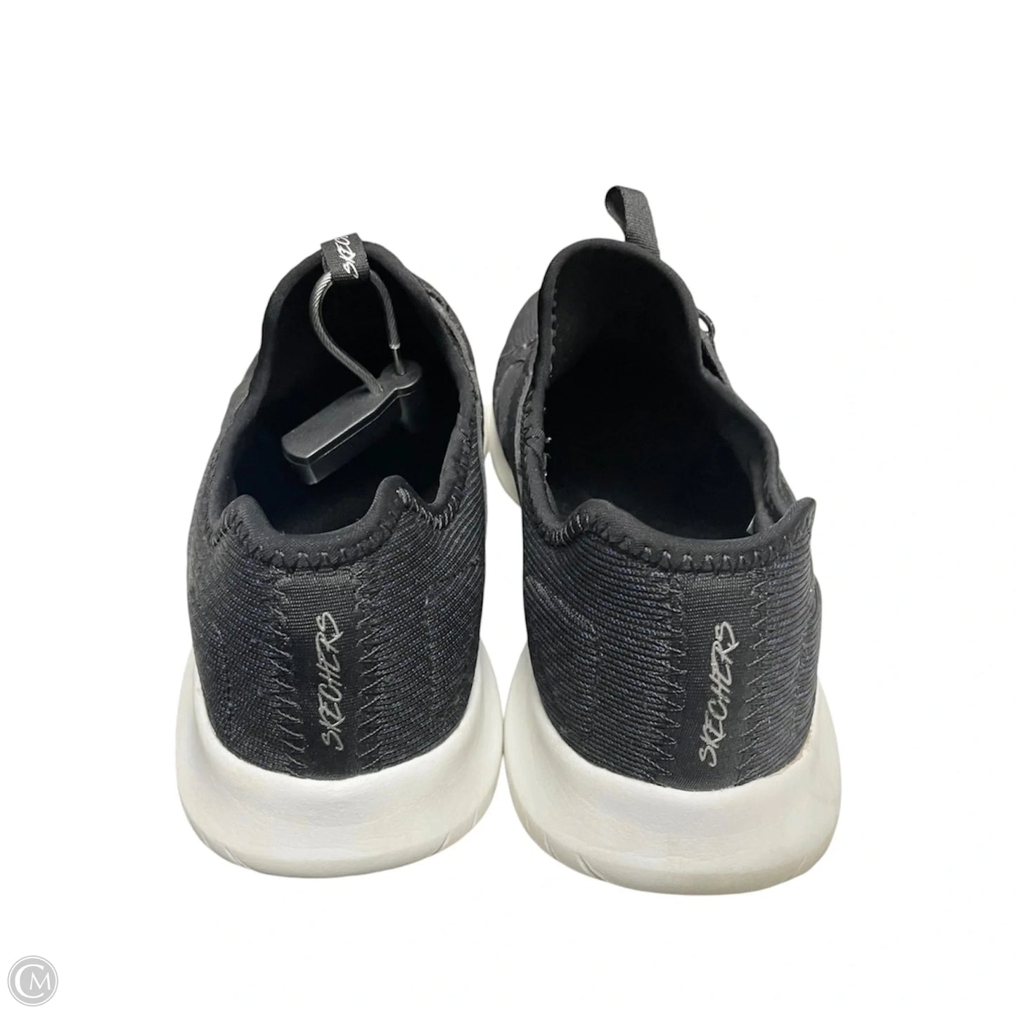 Shoes Athletic By Skechers In Black & White, Size: 8.5
