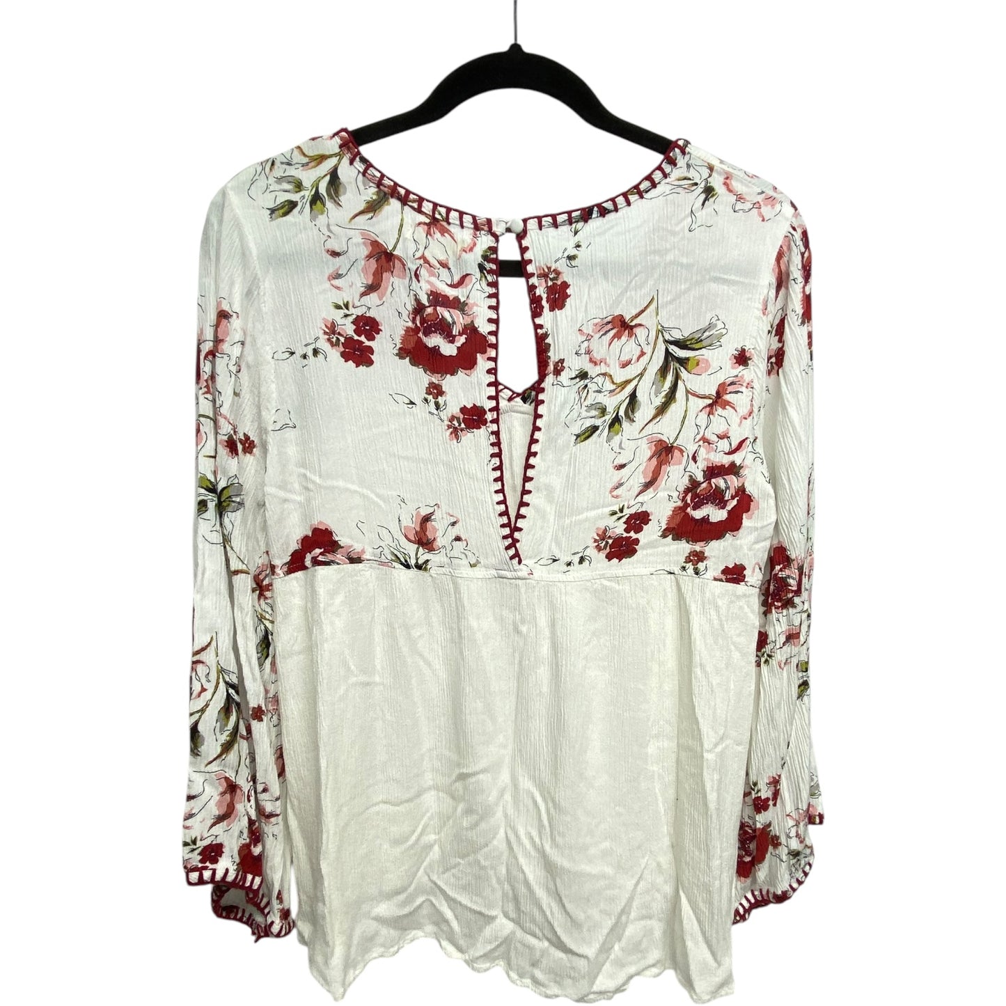 Top Long Sleeve By Kori America In Floral Print, Size: S