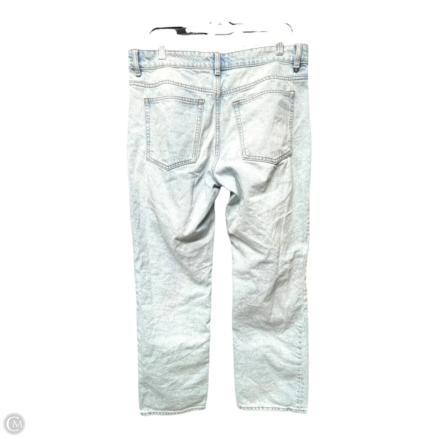 Jeans Straight By H&m In Blue Denim, Size: 10