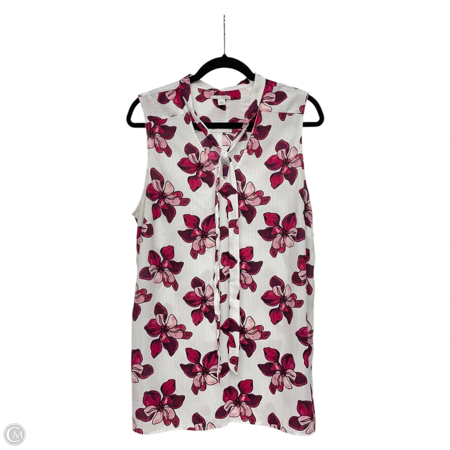 Top Sleeveless By Halogen In Floral Print, Size: Xl