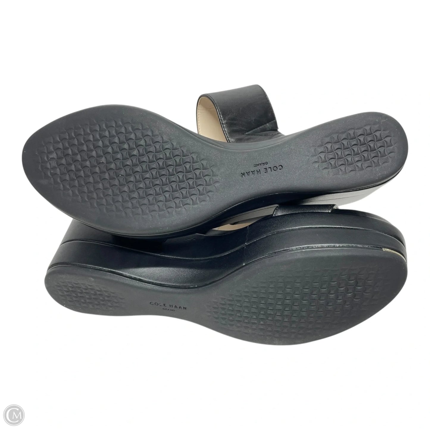 Sandals Heels Platform By Cole-haan In Black, Size: 8