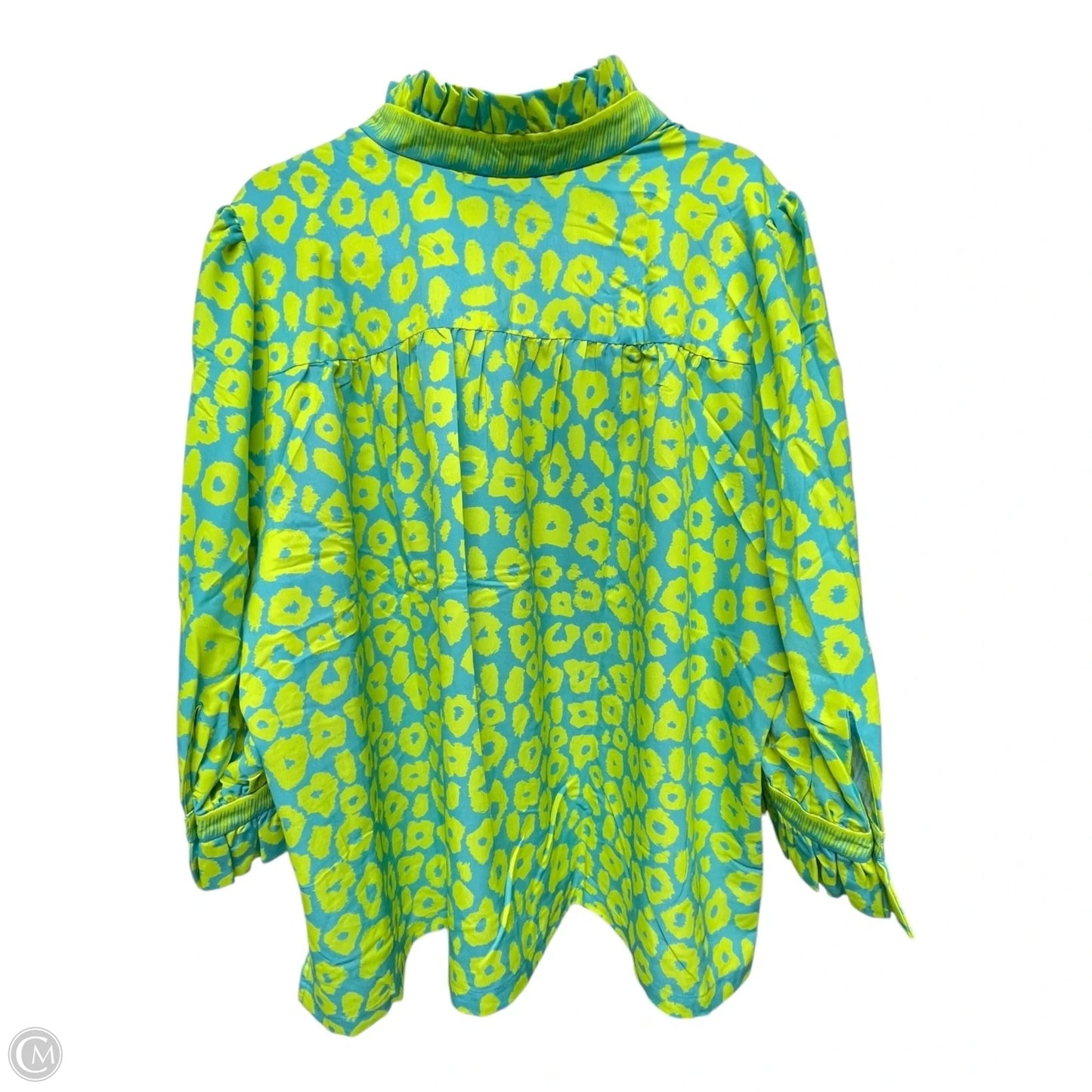 Blouse 3/4 Sleeve By Gretchen Scott In Leopard Print, Size: 3x