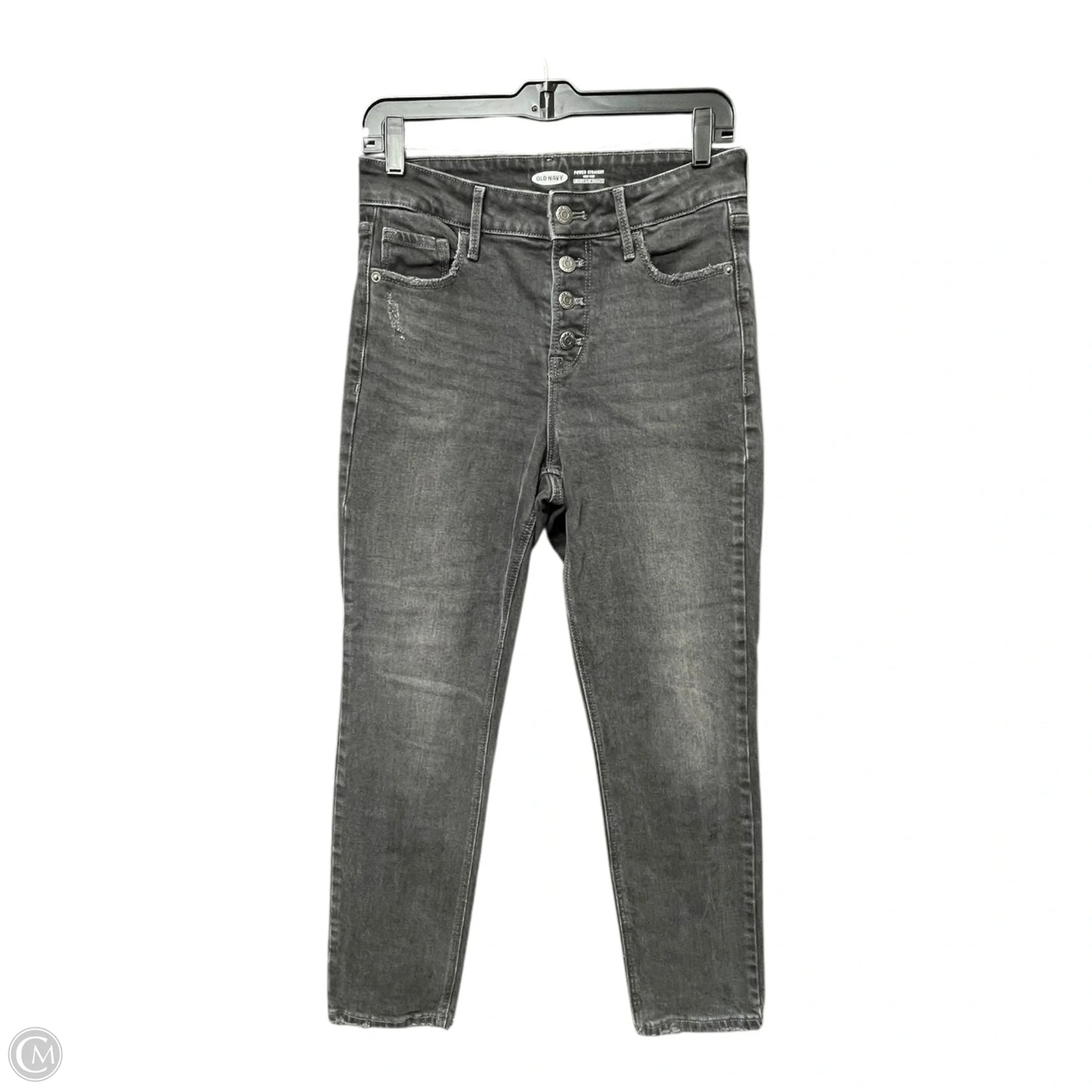 Jeans Straight By Old Navy In Black Denim, Size: 6