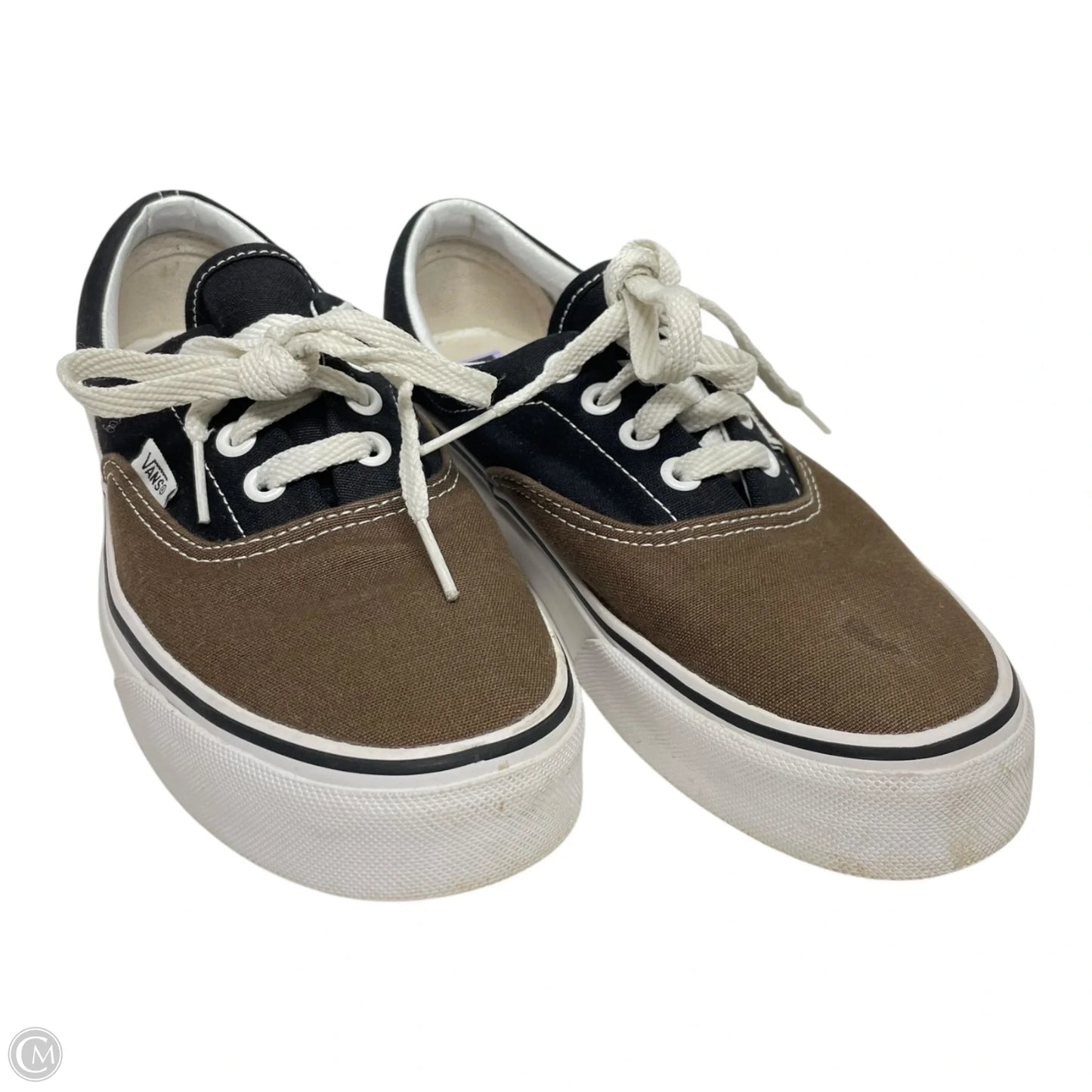 Shoes Sneakers By Vans In Black & Brown, Size: 7