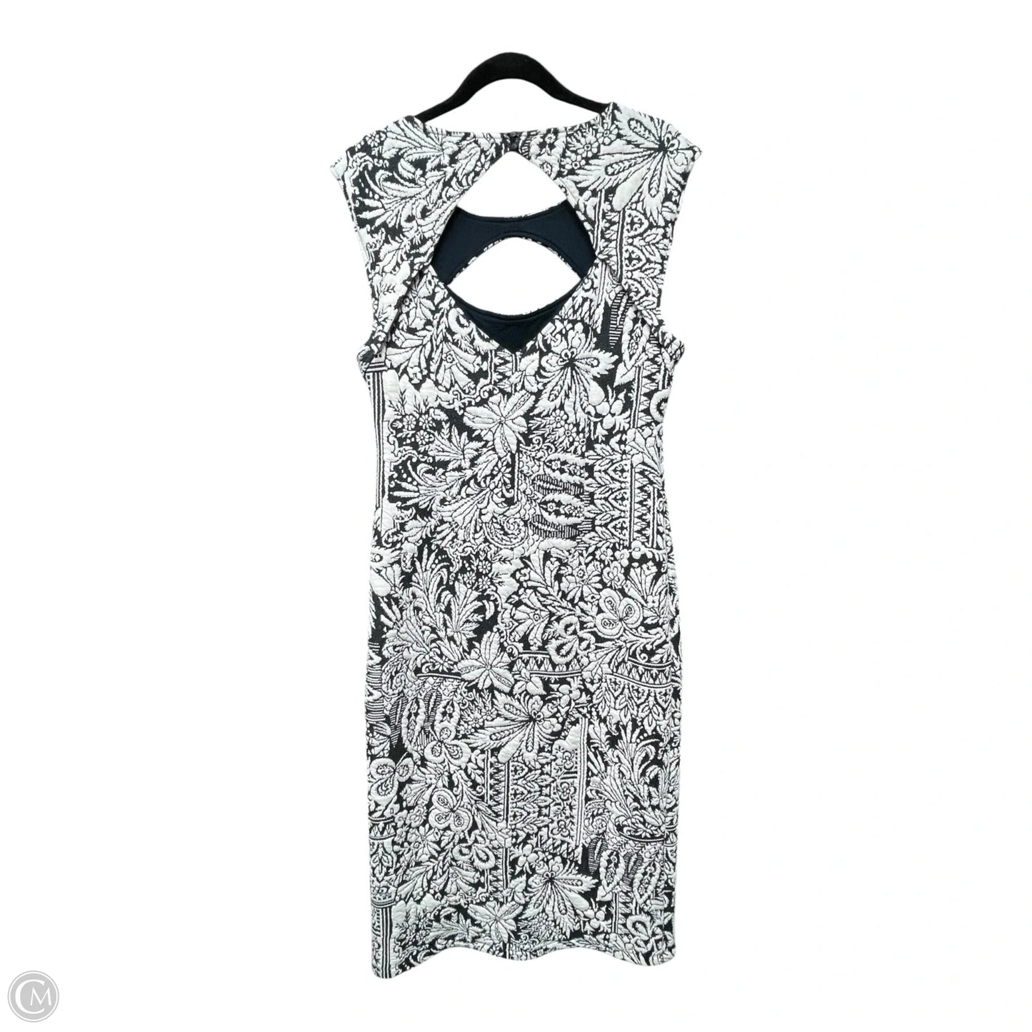 Dress Party Midi By Anthropologie In Black & White, Size: M