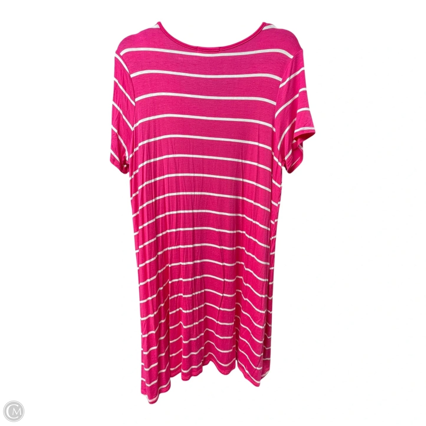 Dress Casual Short By JESS LEA In Pink & White, Size: Xl
