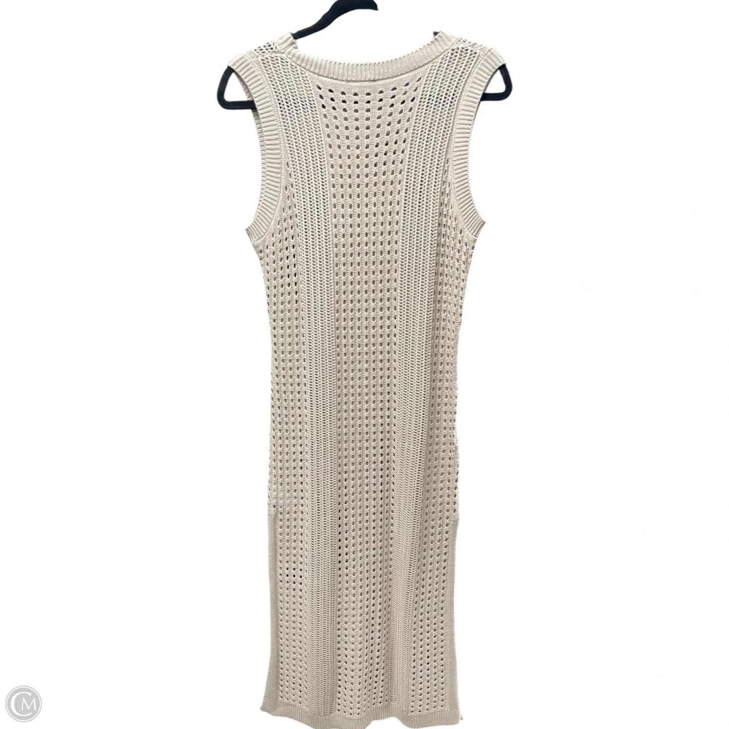 Dress Casual Midi By Tahari By Arthur Levine In Tan, Size: L