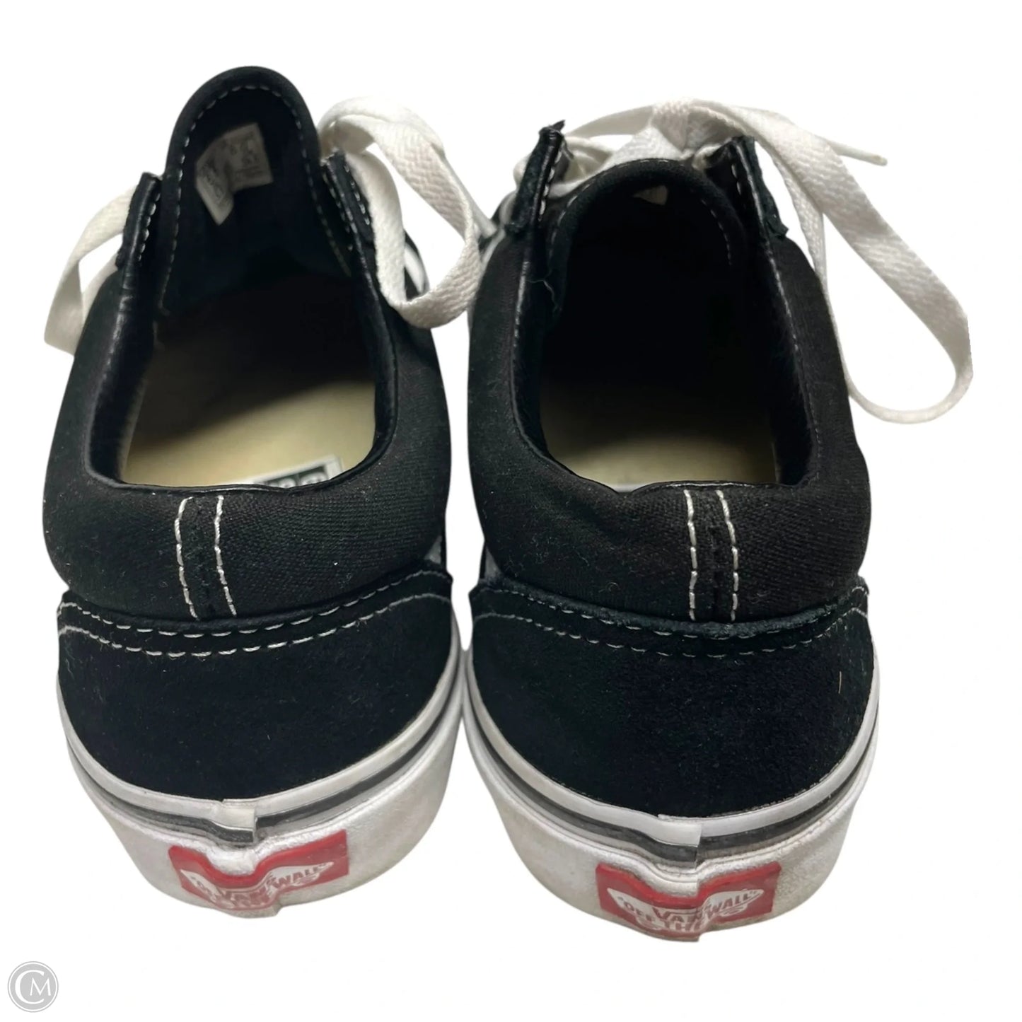 Shoes Sneakers By Vans In Black & White, Size: 8