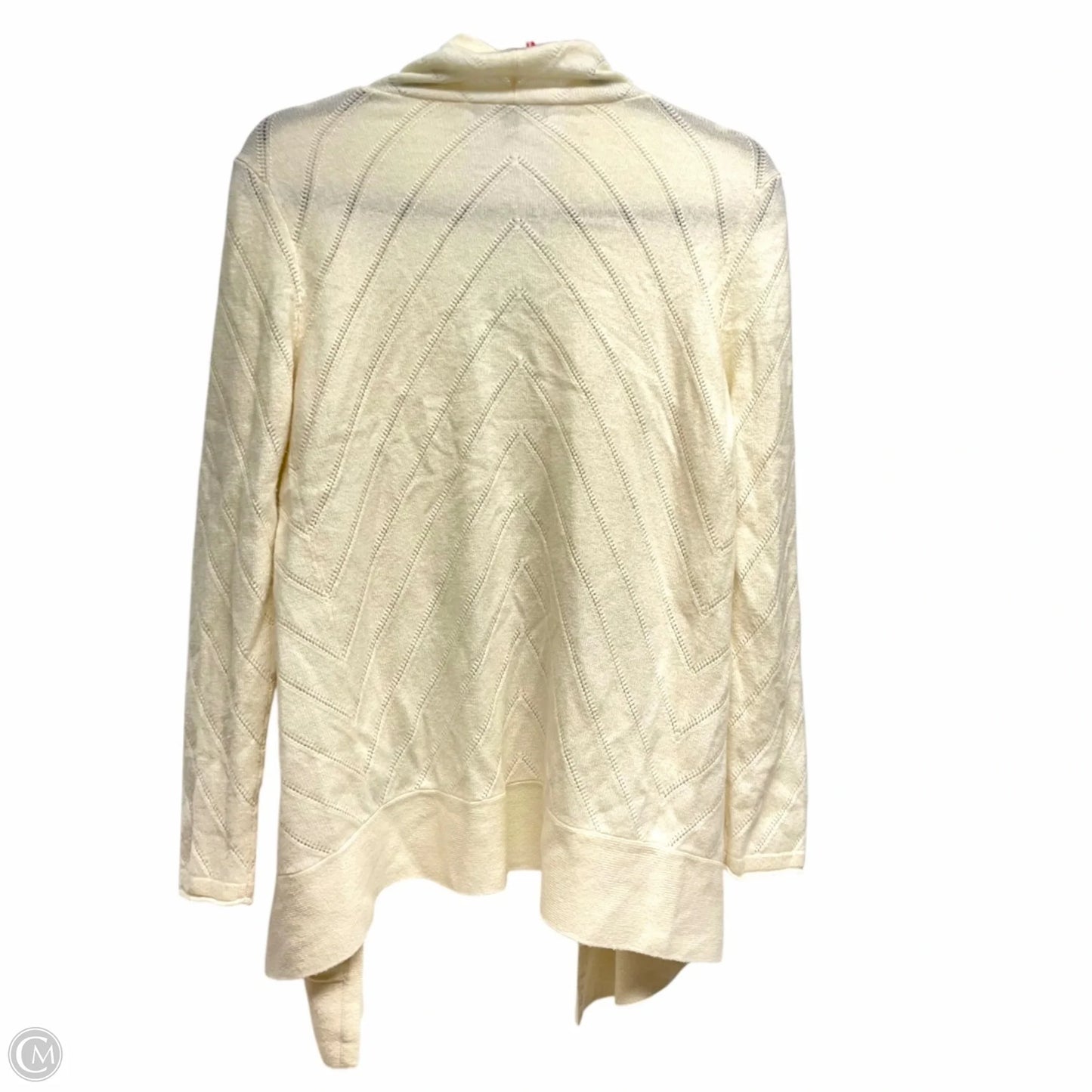 Sweater Cardigan Designer By Neiman Marcus In Cream, Size: S