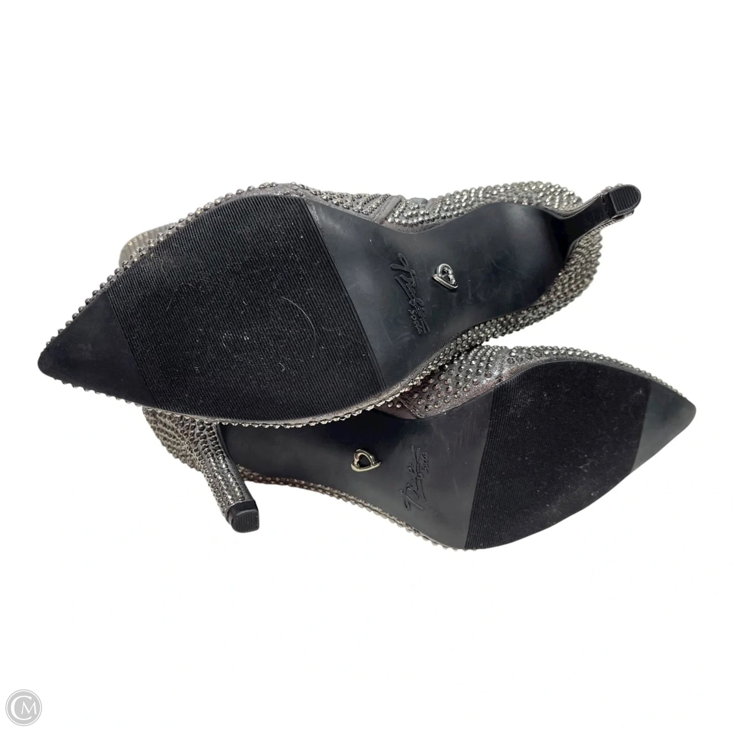 Boots Mid-calf Heels By Thalia Sodi In Silver, Size: 5