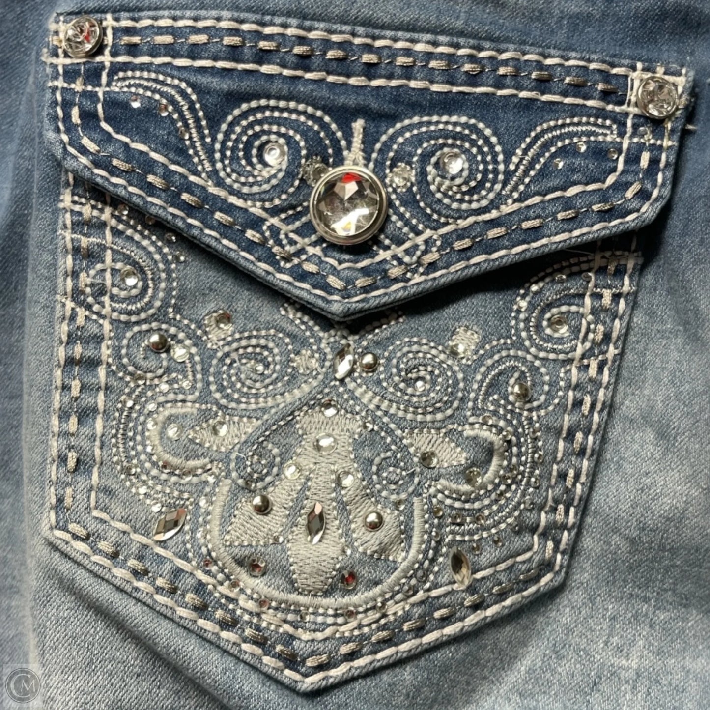 Jeans Boot Cut By Boutique + In Blue Denim, Size: 16