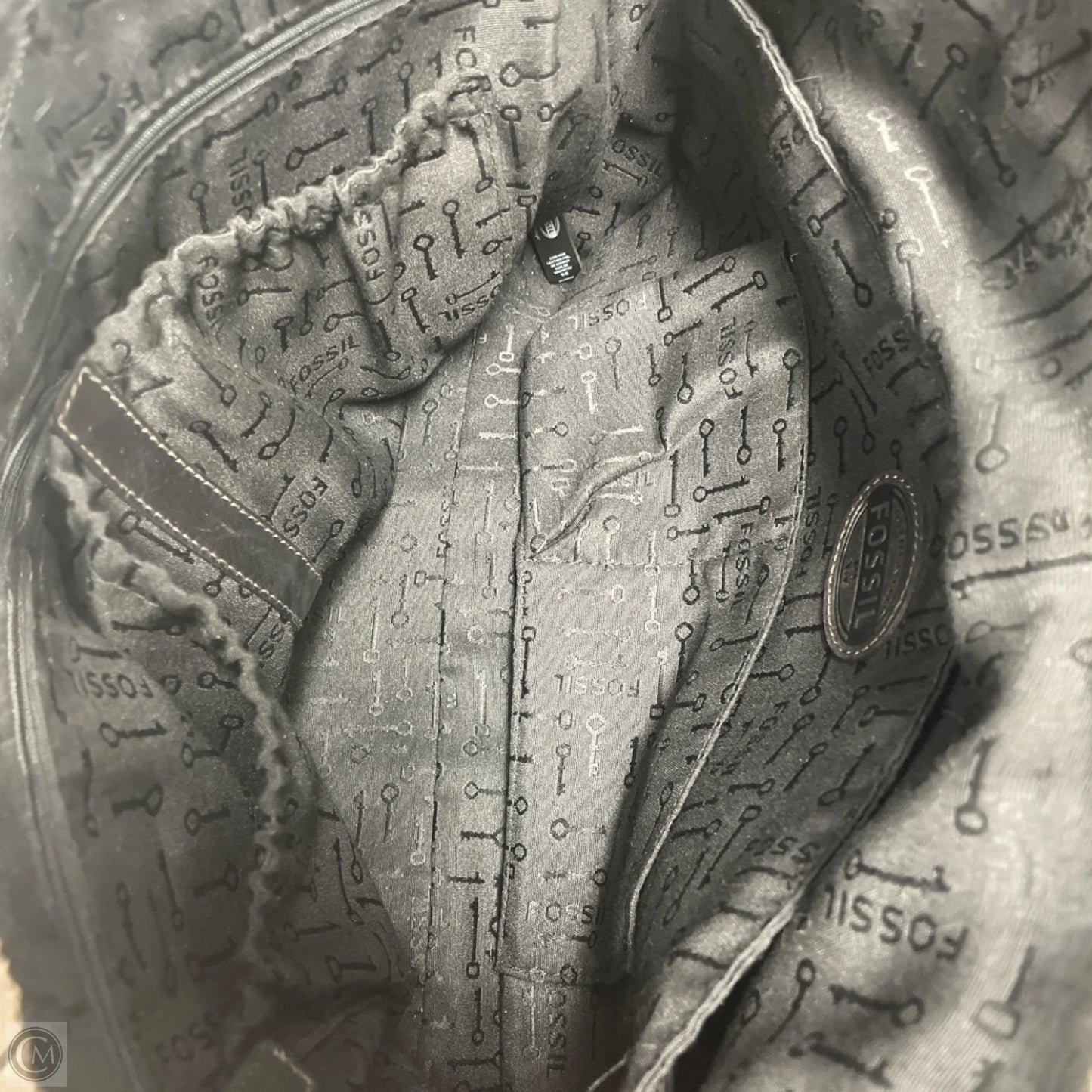 Tote Leather By Fossil, Size: Large