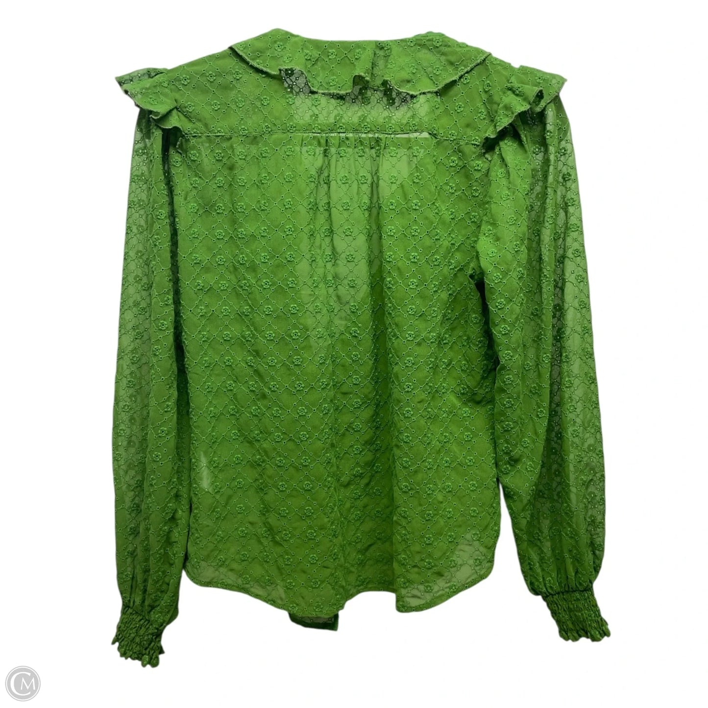 Blouse Long Sleeve By Maeve In Green, Size: S