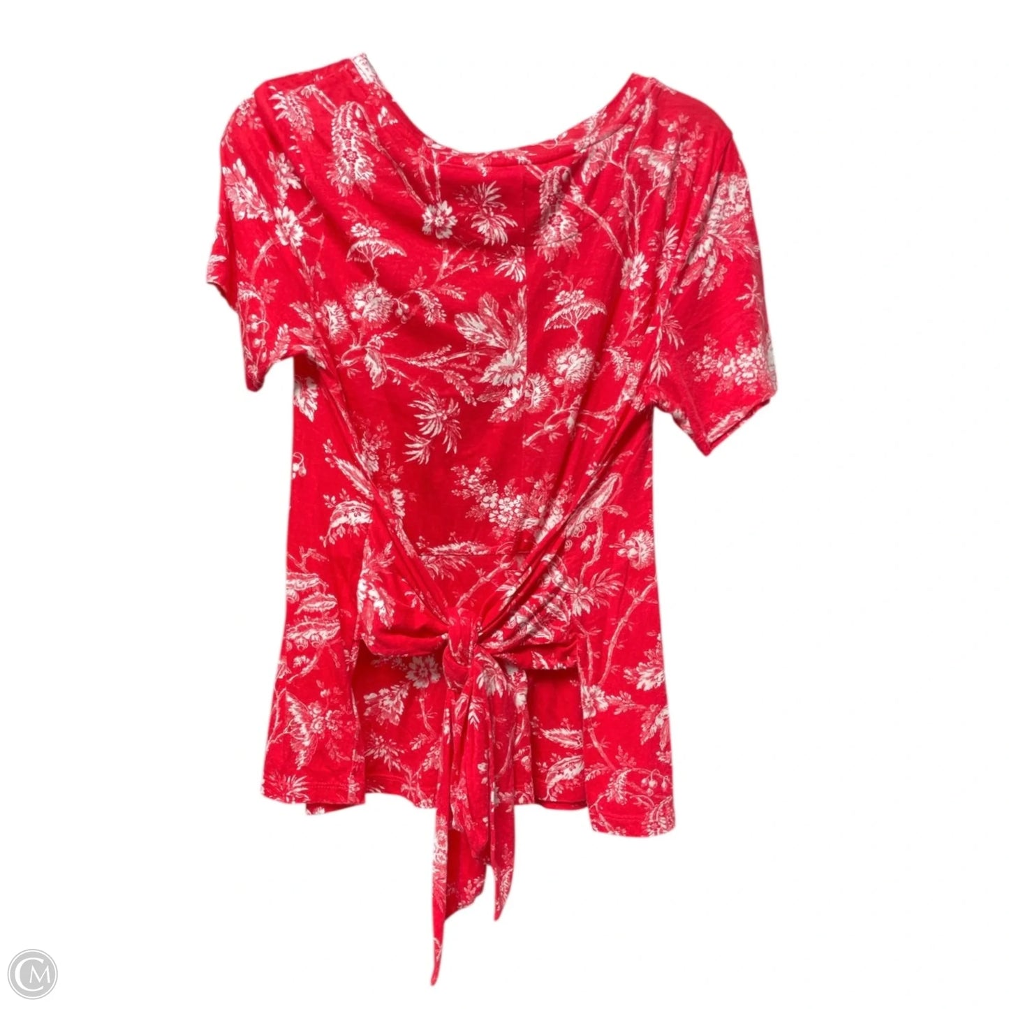 Top Short Sleeve By Maeve In Tropical Print, Size: M