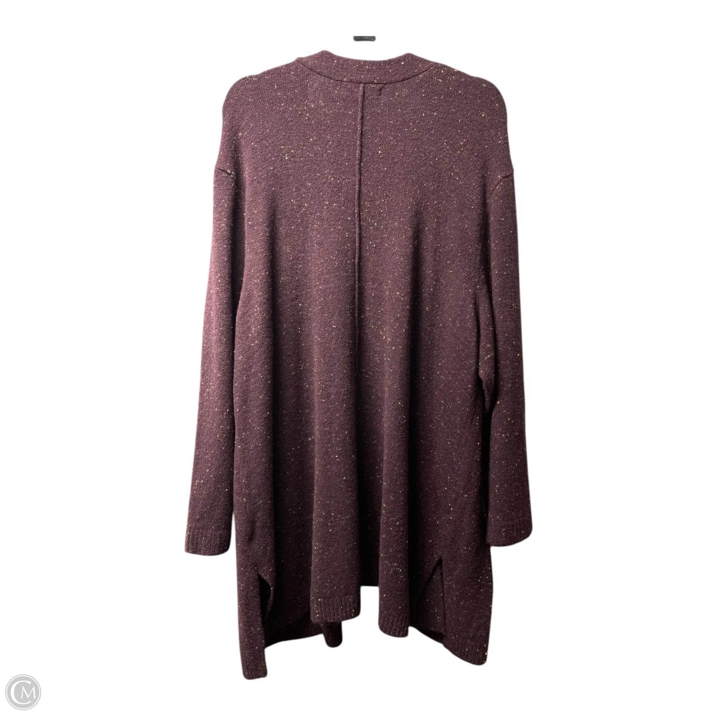 Sweater Cardigan By Love Ellie In Maroon, Size: 3x