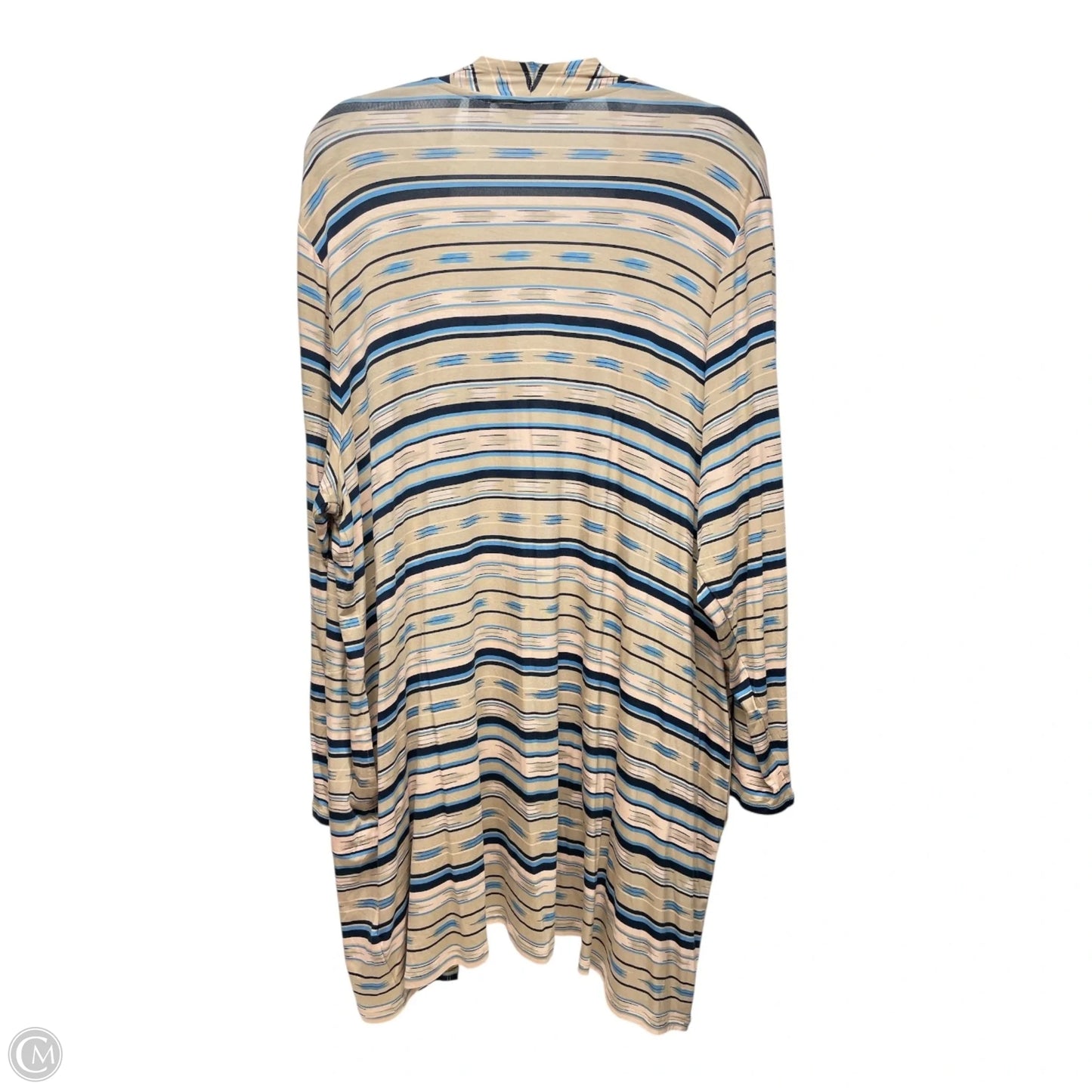 Cardigan By Lands End In Striped Pattern, Size: 2x