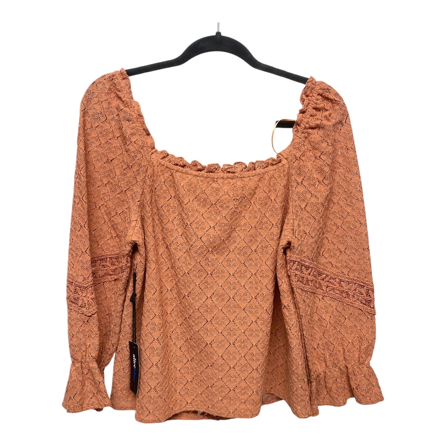 Top Long Sleeve Basic By Clothes Mentor In Orange, Size: M