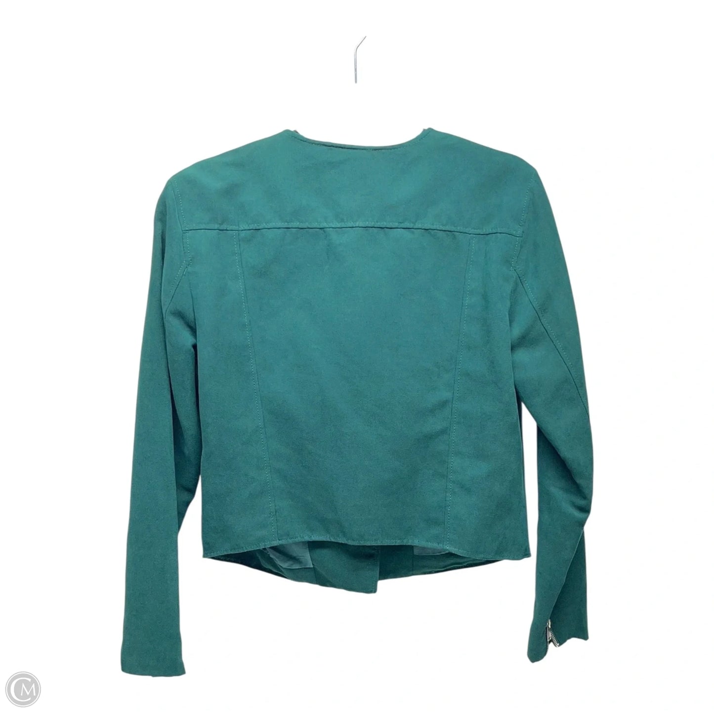 Jacket Moto By Divided In Green, Size: 14