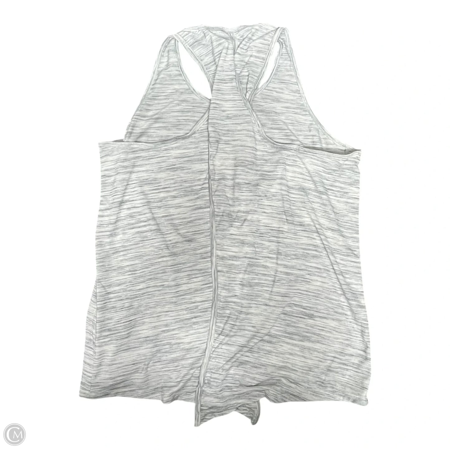 Athletic Tank Top By Athleta In Grey & White, Size: L
