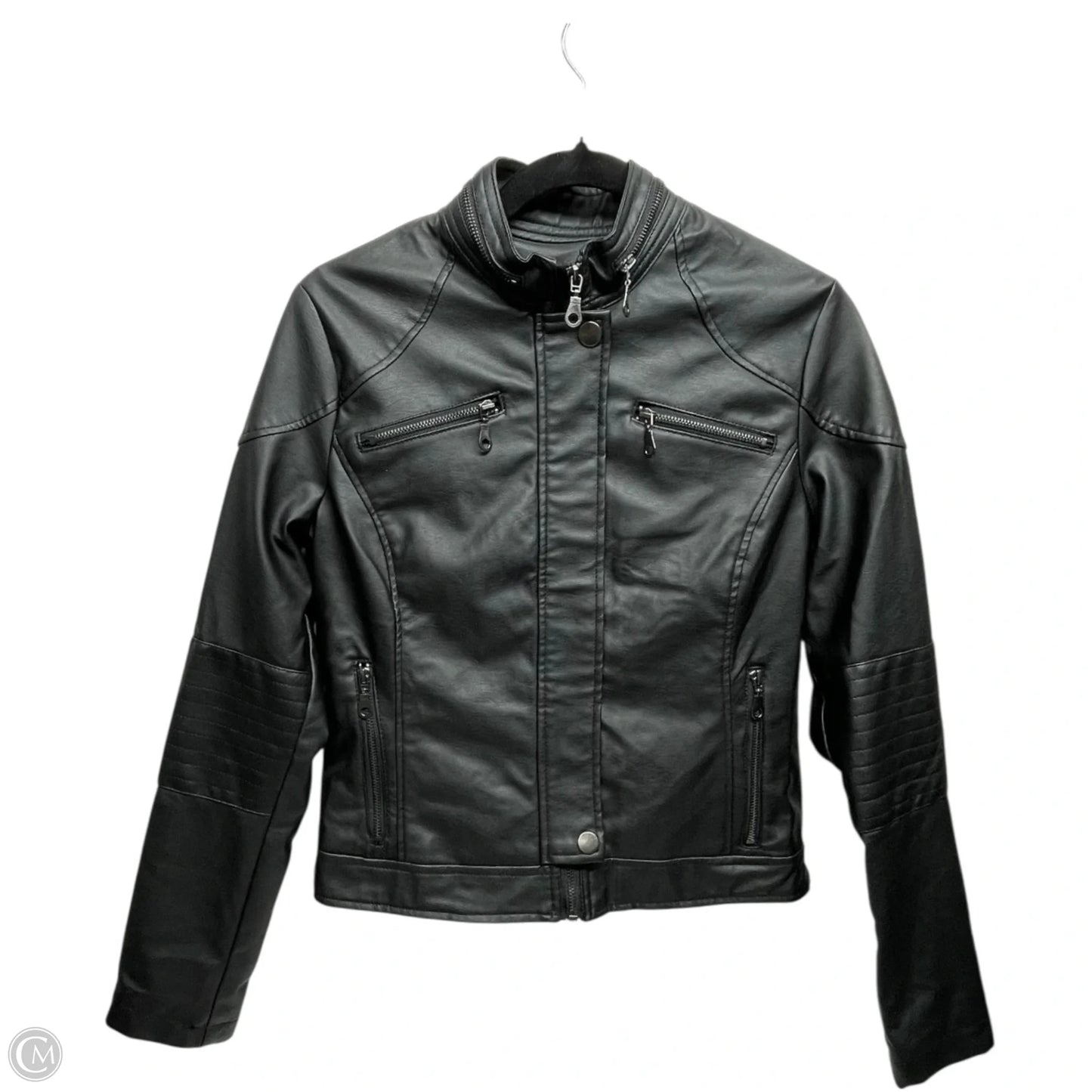 Jacket Moto Leather By MARALYN & ME In Black, Size: M