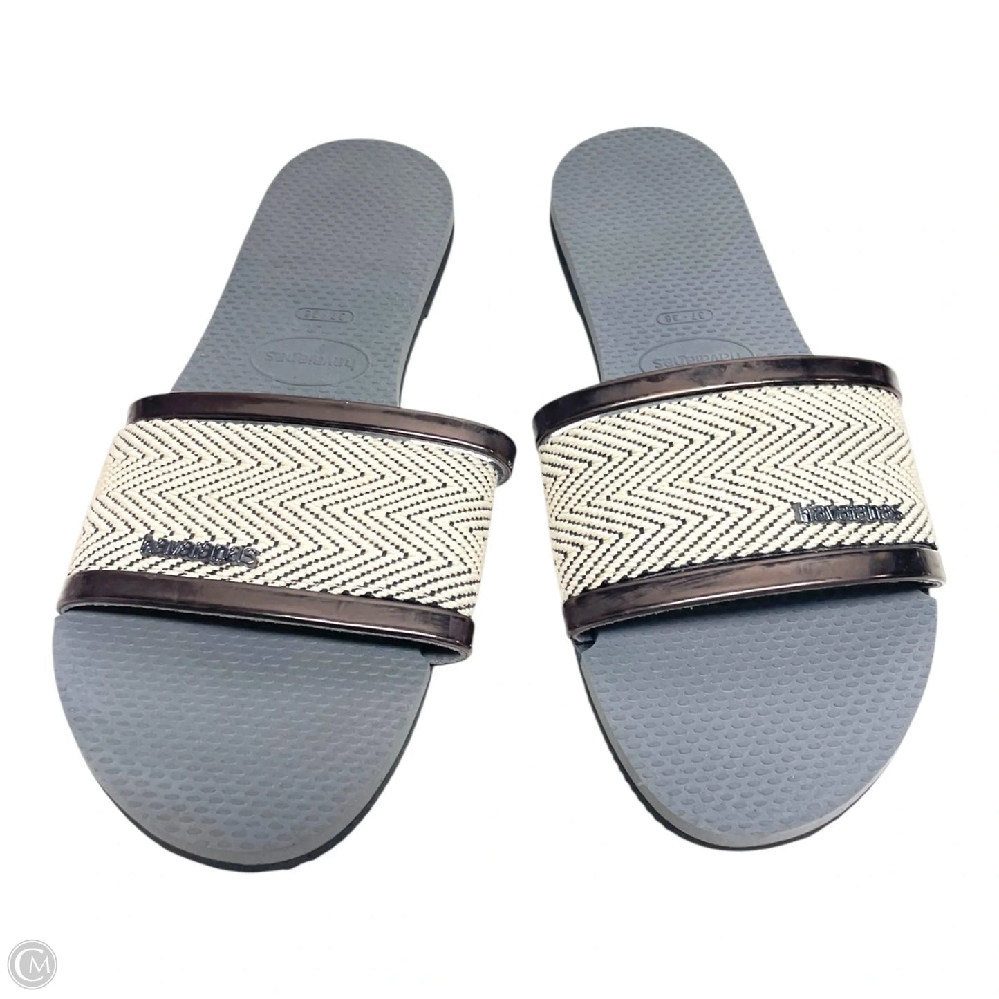 Sandals Flats By Havaianas In Grey, Size: 8