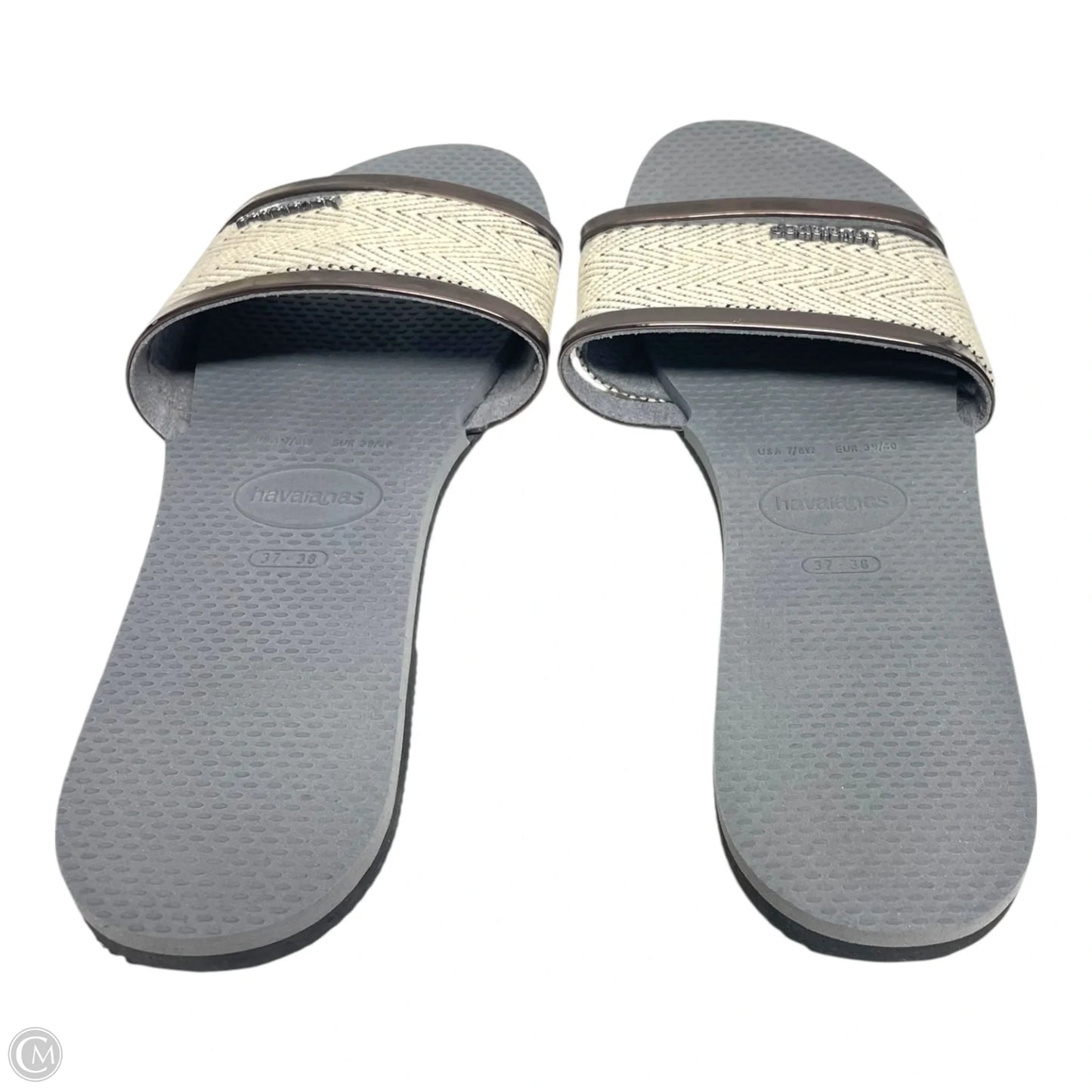 Sandals Flats By Havaianas In Grey, Size: 8