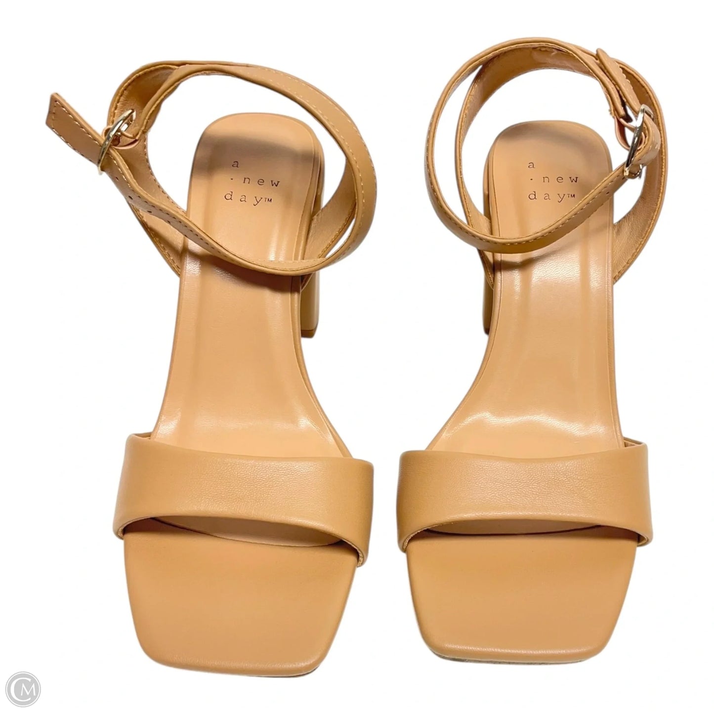 Sandals Heels Block By A New Day In Beige, Size: 7.5