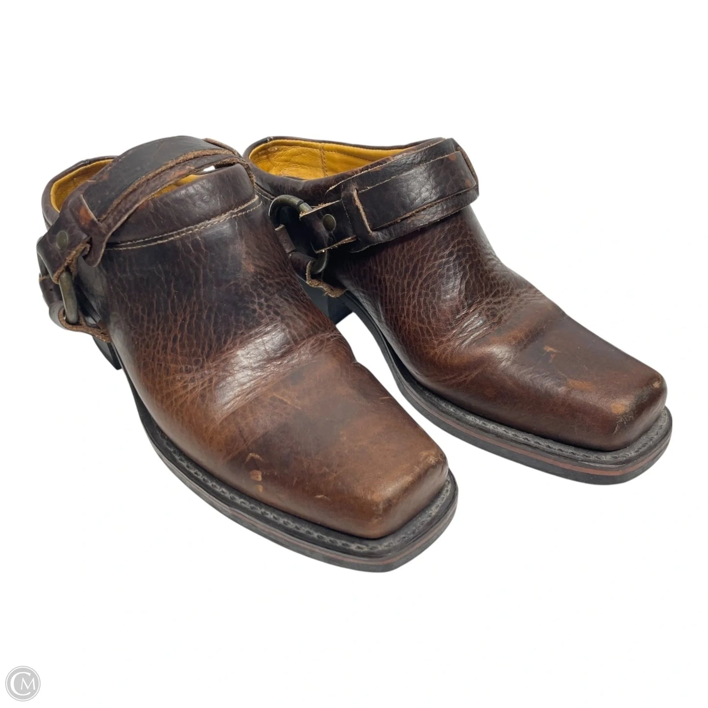 Shoes Designer By Frye In Brown, Size: 7