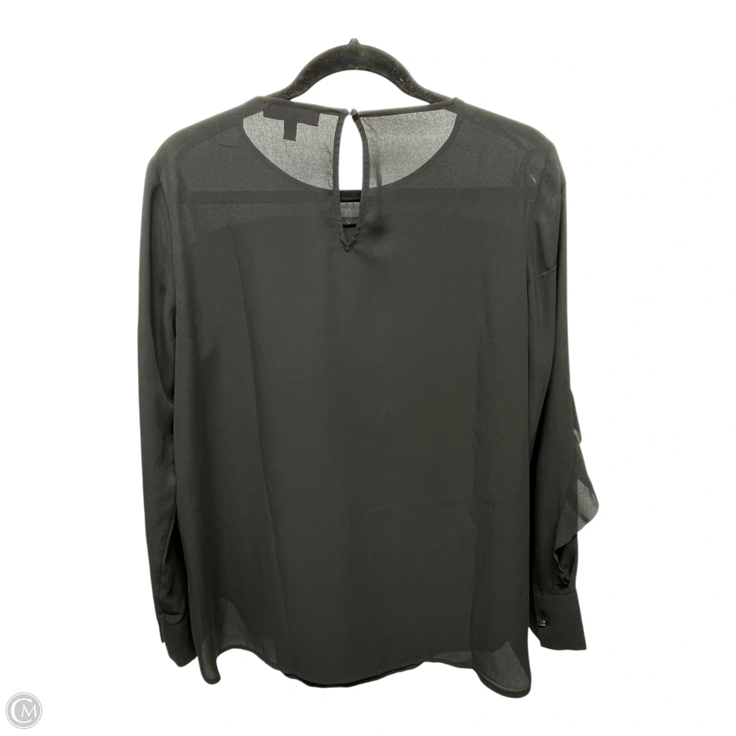 Top Long Sleeve By Banana Republic In Black, Size: S