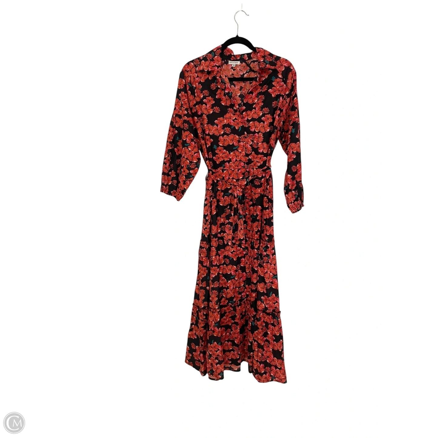 Dress Casual Midi By Cmb In Red, Size: M