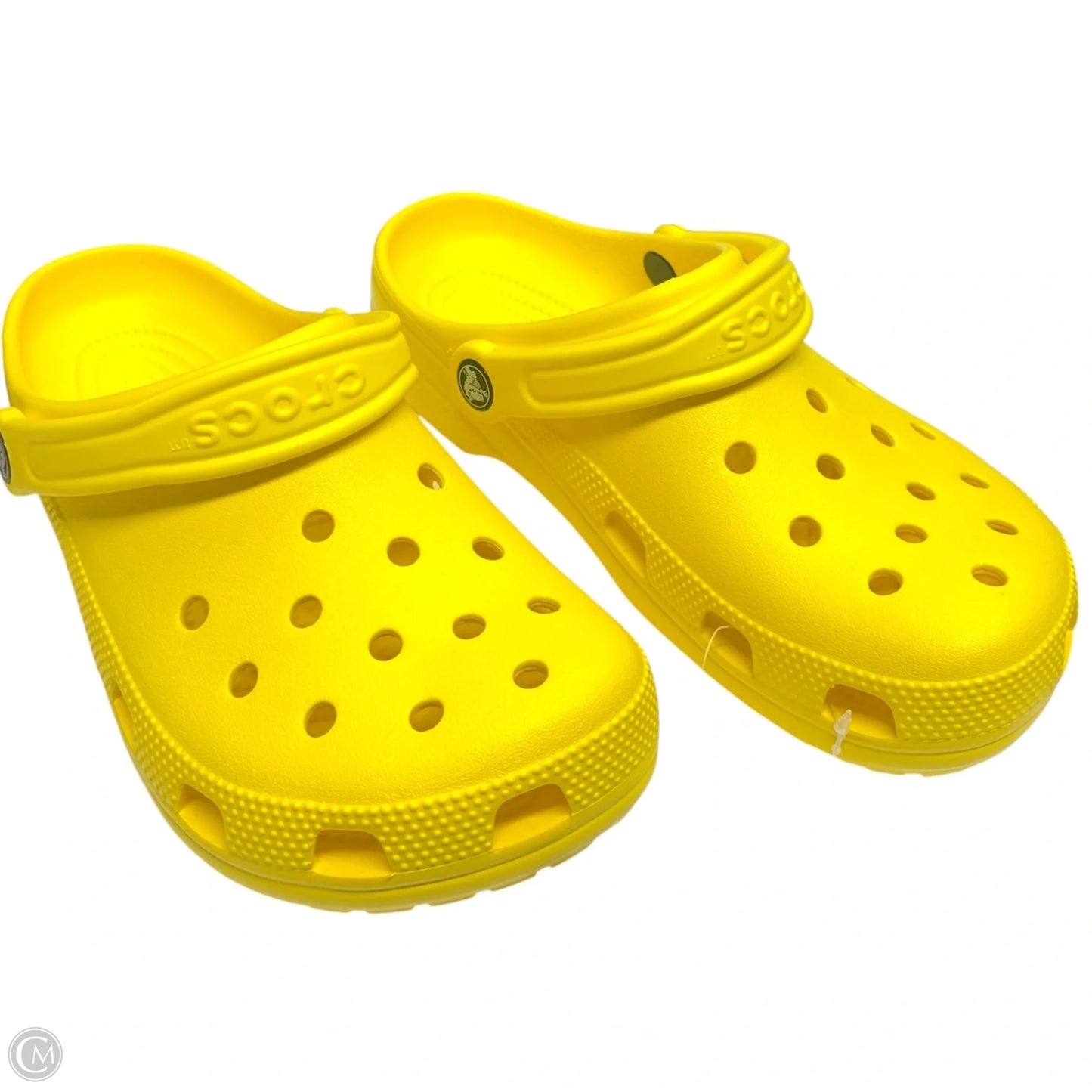 Shoes Flats By Crocs In Yellow, Size: 8